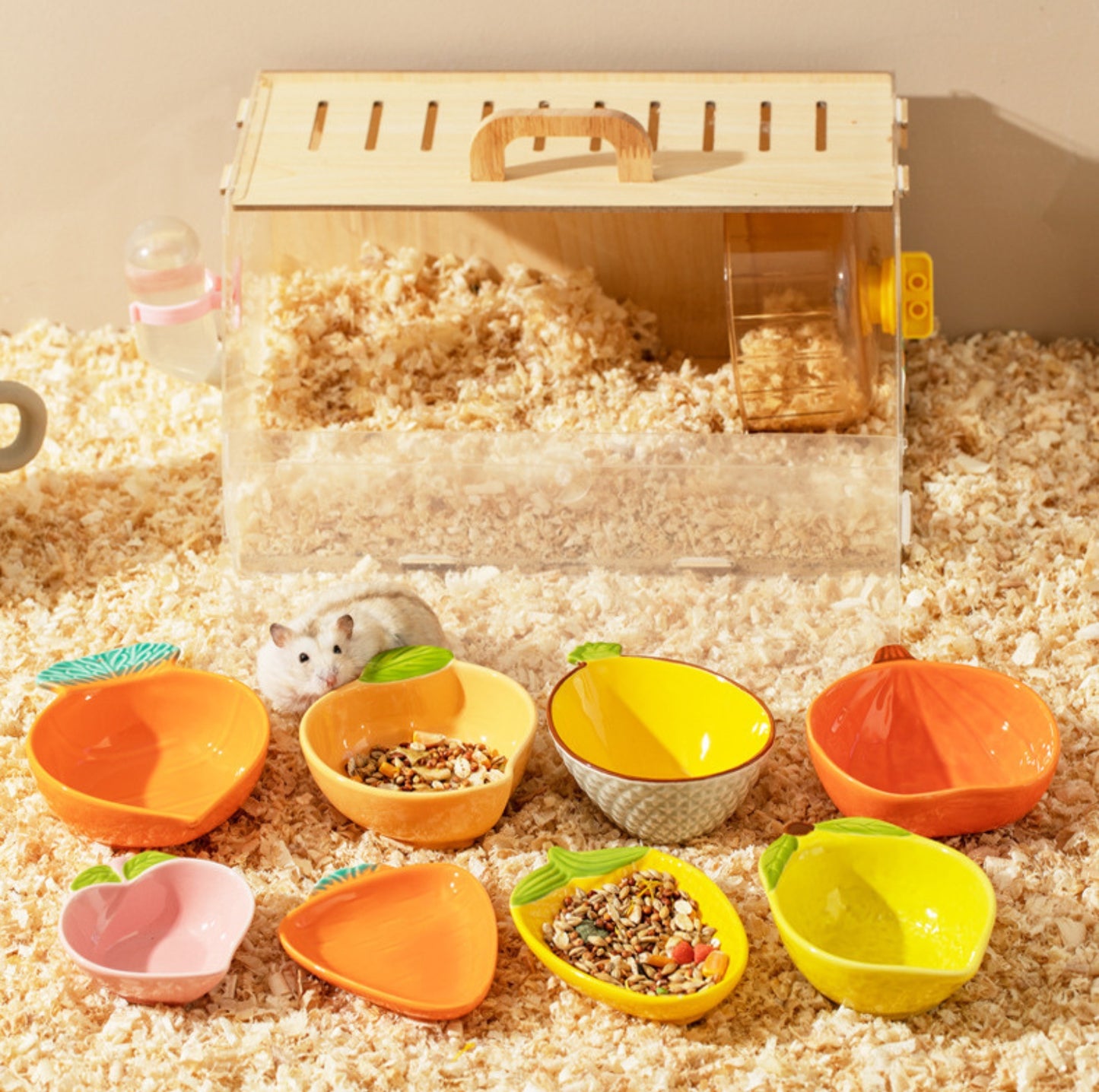 Fruit-shaped Small Animal Feeding Bowl - {{product.type}} - PawPawUp