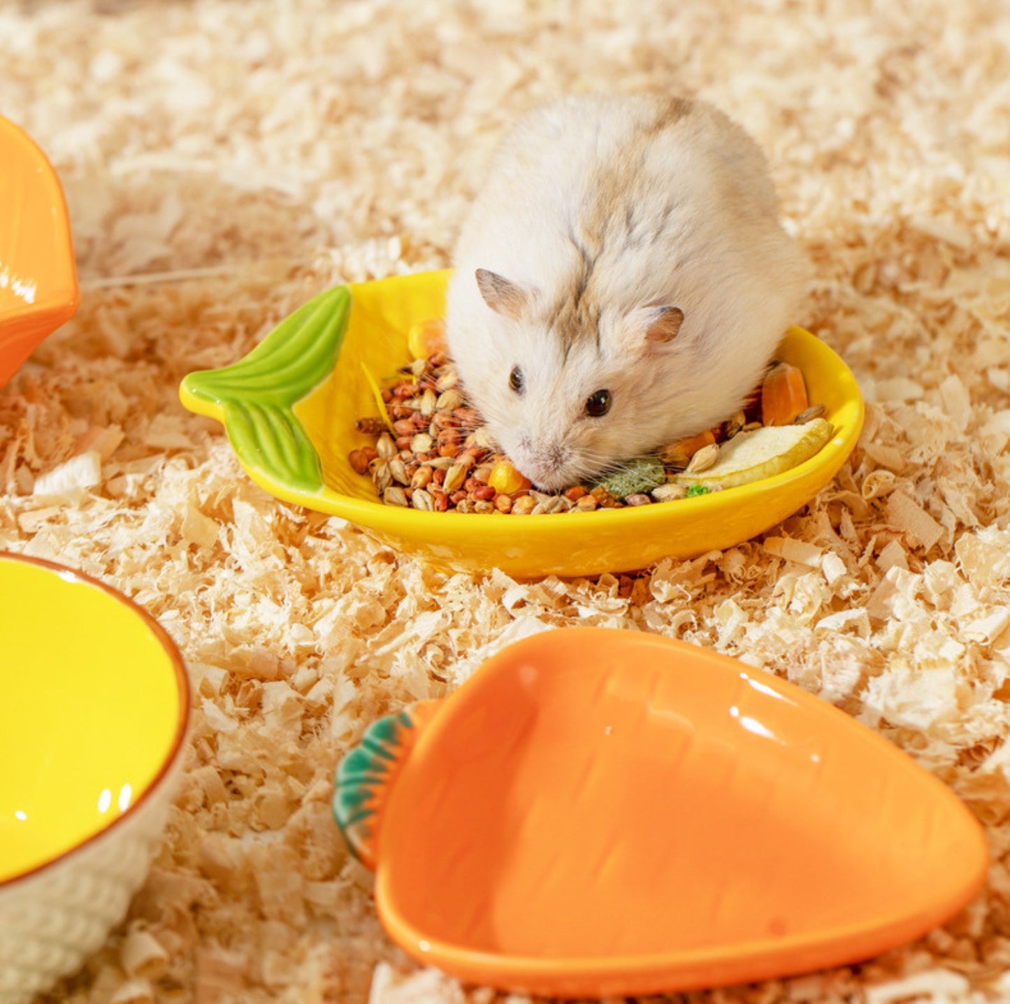 Fruit-shaped Small Animal Feeding Bowl - {{product.type}} - PawPawUp