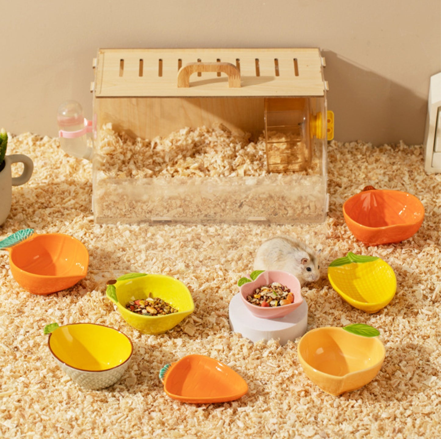 Fruit-shaped Small Animal Feeding Bowl - {{product.type}} - PawPawUp