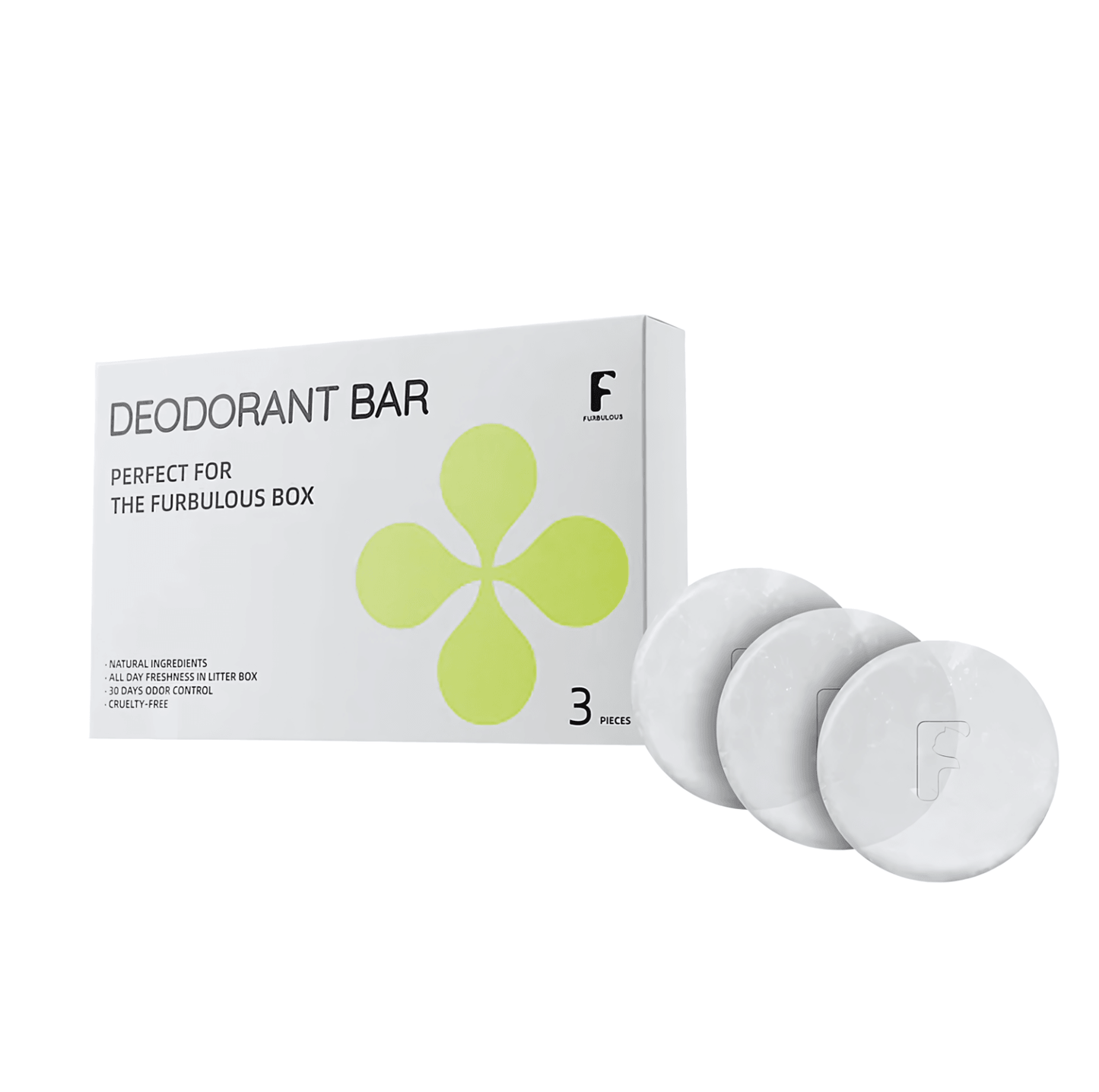 Furbulous 3 Piece Deodorant Bar Pet Odor Eliminator - Natural and Long-Lasting Freshness - {{product.type}} - PawPawUp