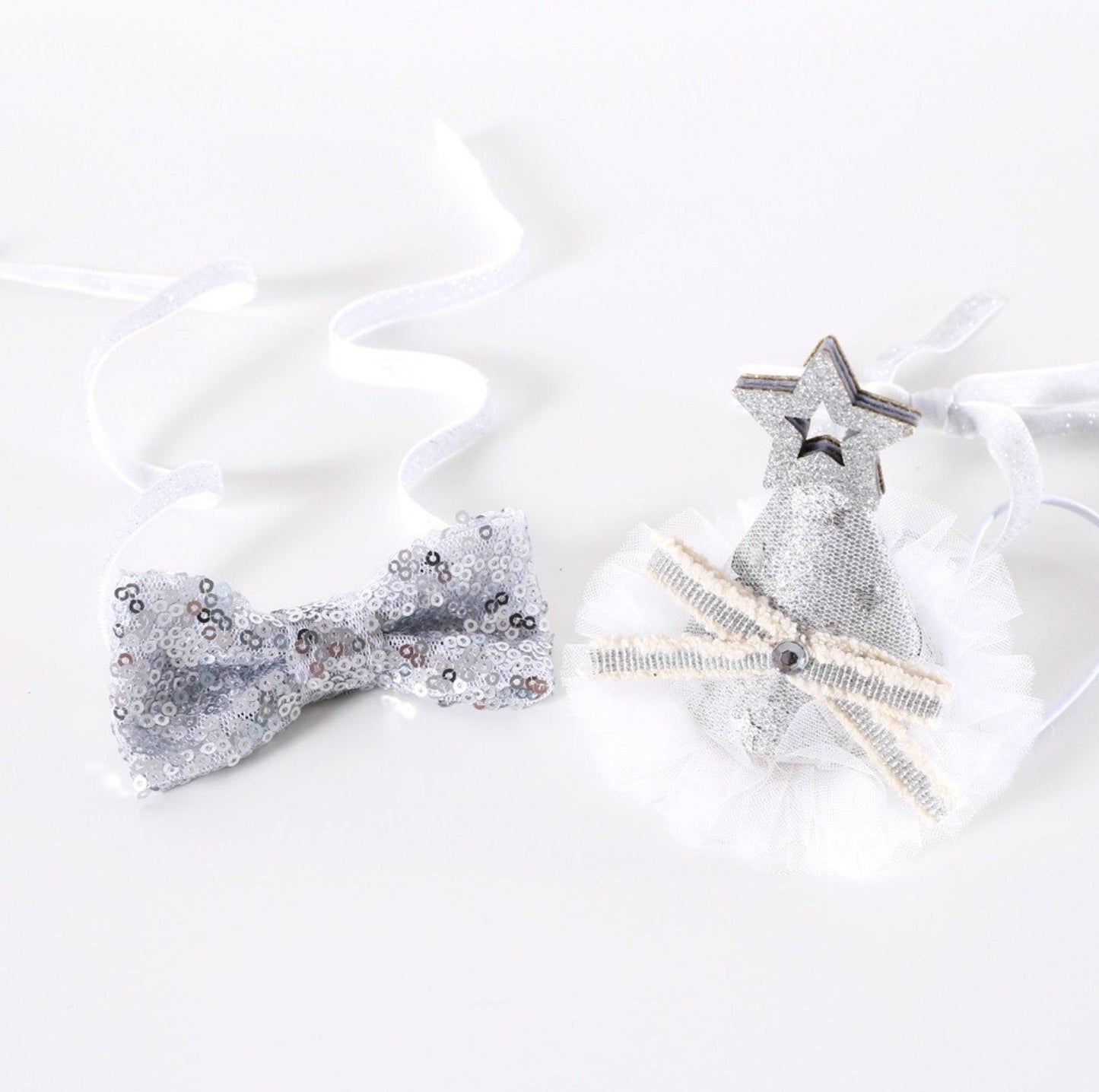 Glitter Birthday Accessory Set for Pets - Hat & Collar - {{product.type}} - PawPawUp