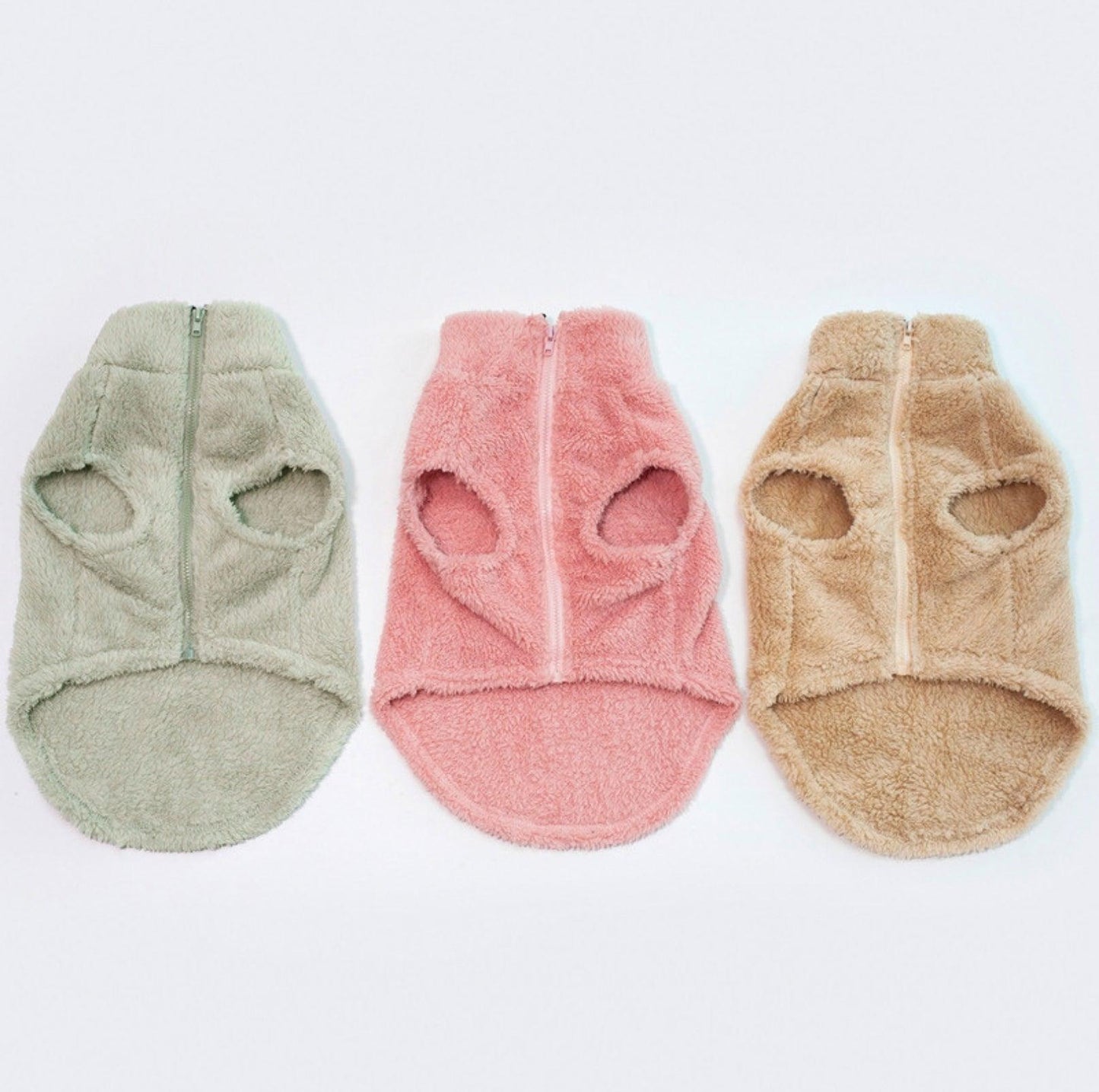 High-Collar Plush Dog Sweater - {{product.type}} - PawPawUp