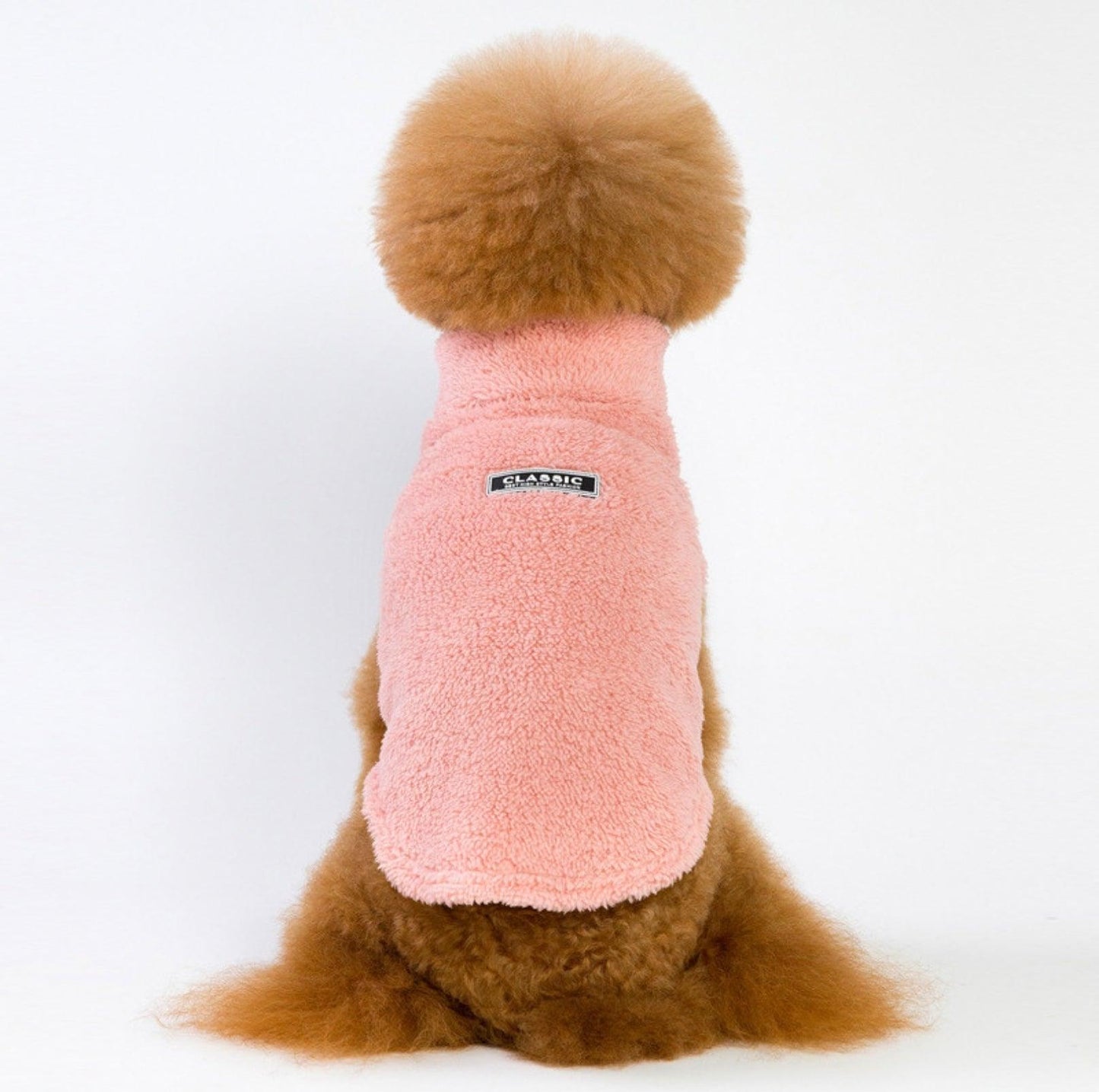 High-Collar Plush Dog Sweater - {{product.type}} - PawPawUp