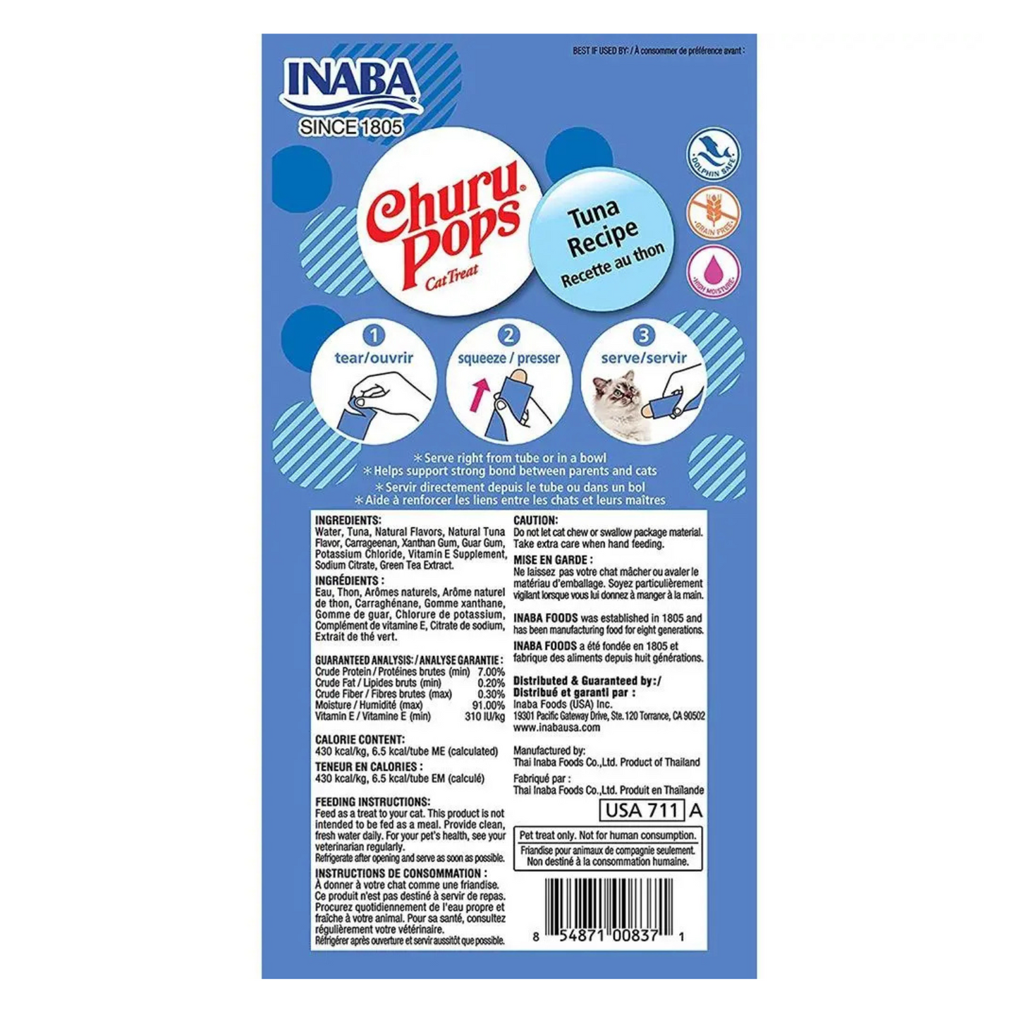 INABA Cat Churu Pops Cat Chewy Treats (60g) - {{product.type}} - PawPawUp
