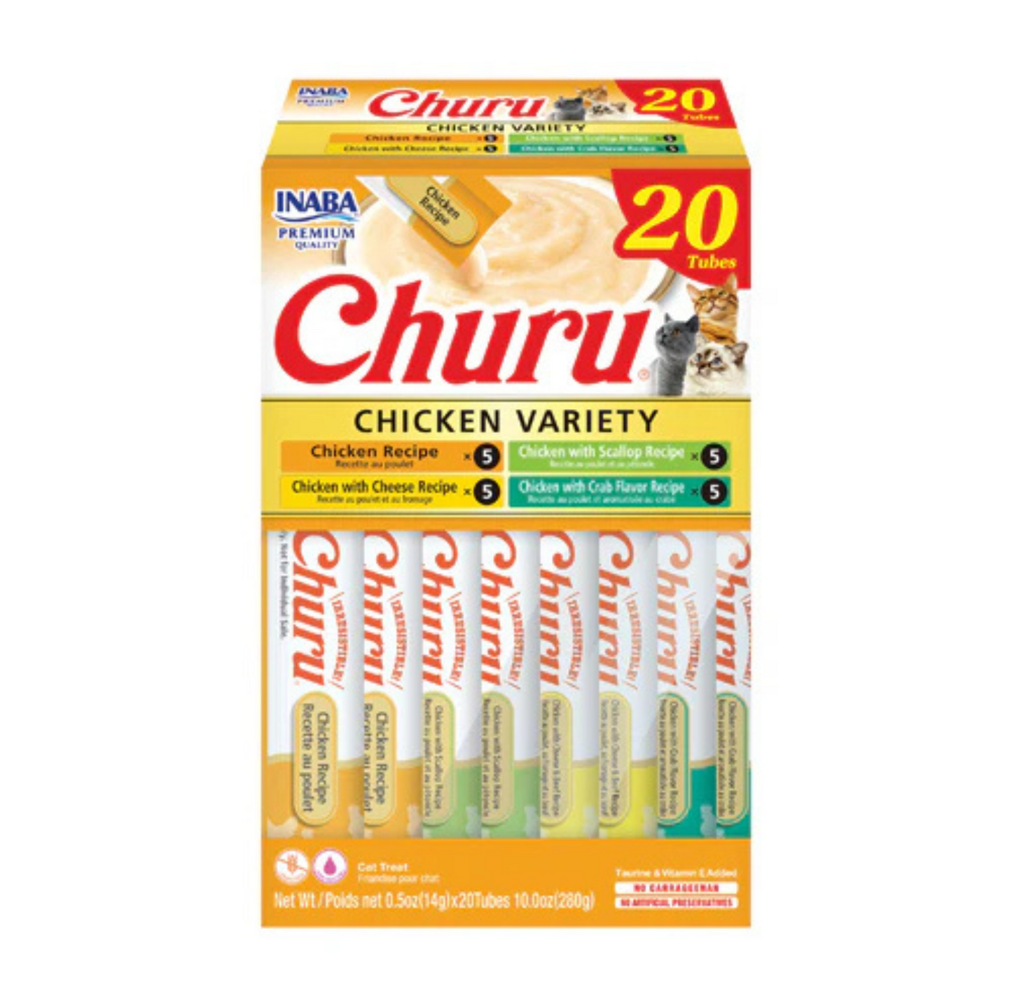 INABA Cat Churu Puree Series Cat Tube Box (20p/box) - {{product.type}} - PawPawUp