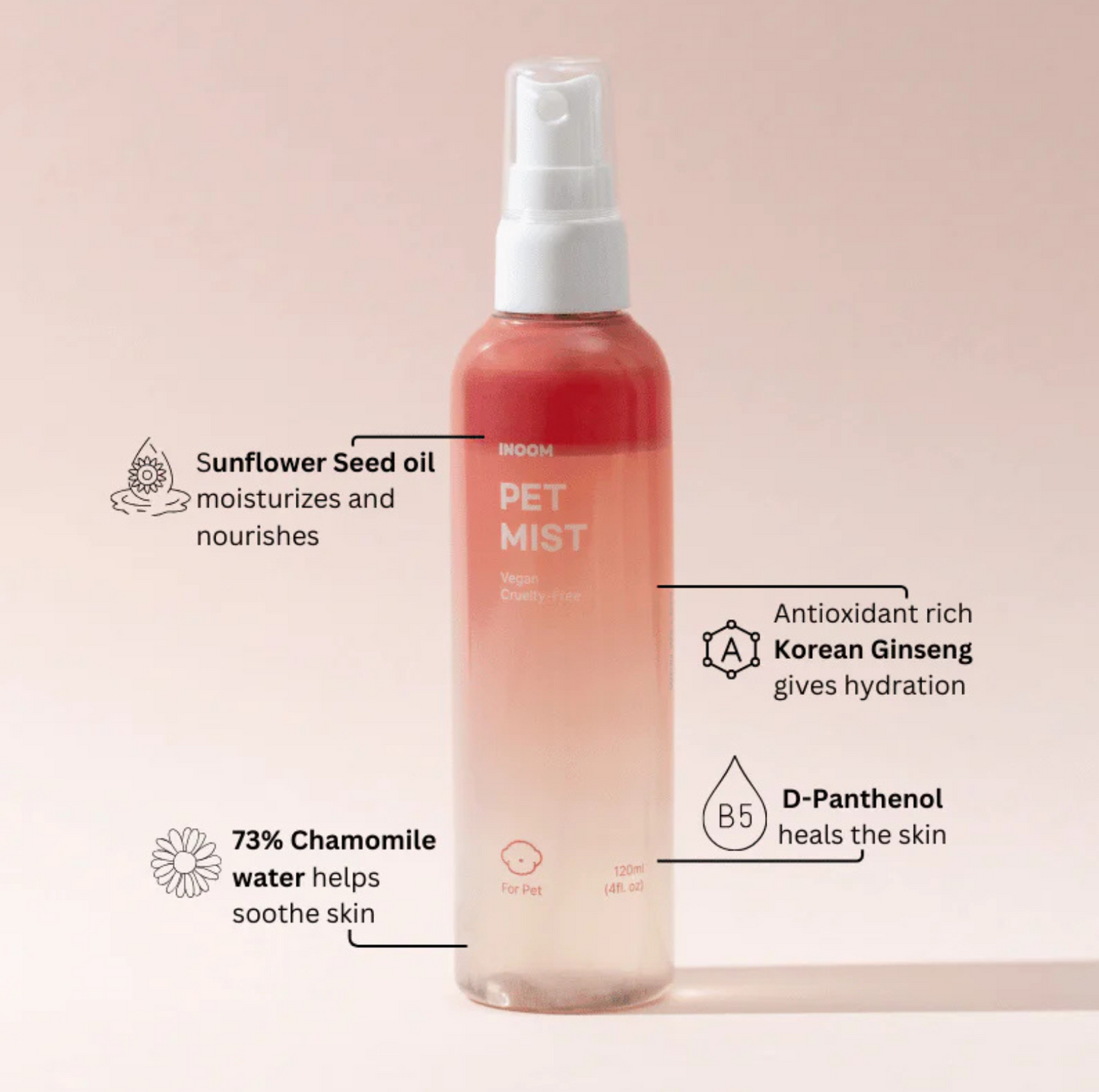 INOOM OUR EARTH Plant-Based Pet Mist - Vegan, Cruelty-Free - {{product.type}} - PawPawUp