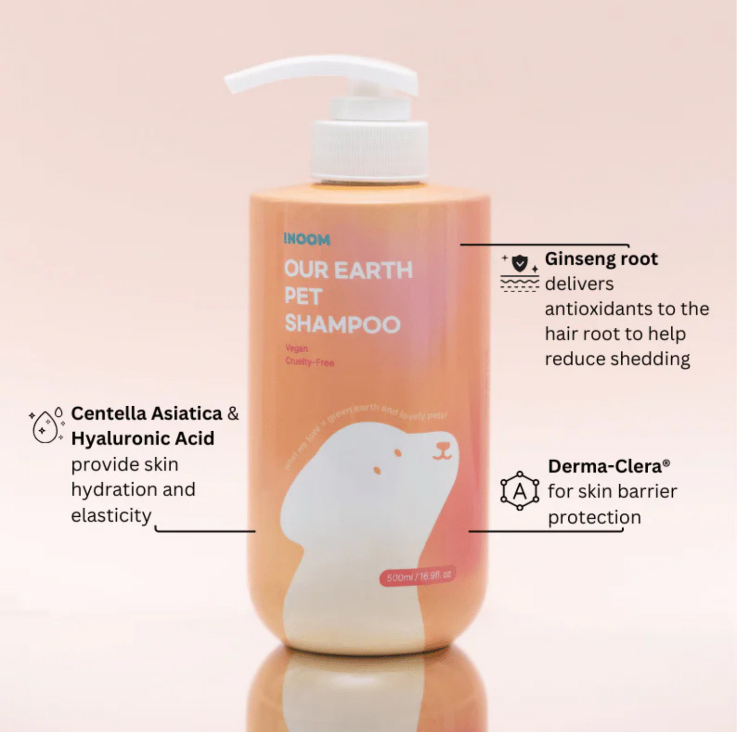 INOOM OUR EARTH Plant-Based Pet Shampoo & Conditioner - Vegan, Cruelty-Free - {{product.type}} - PawPawUp