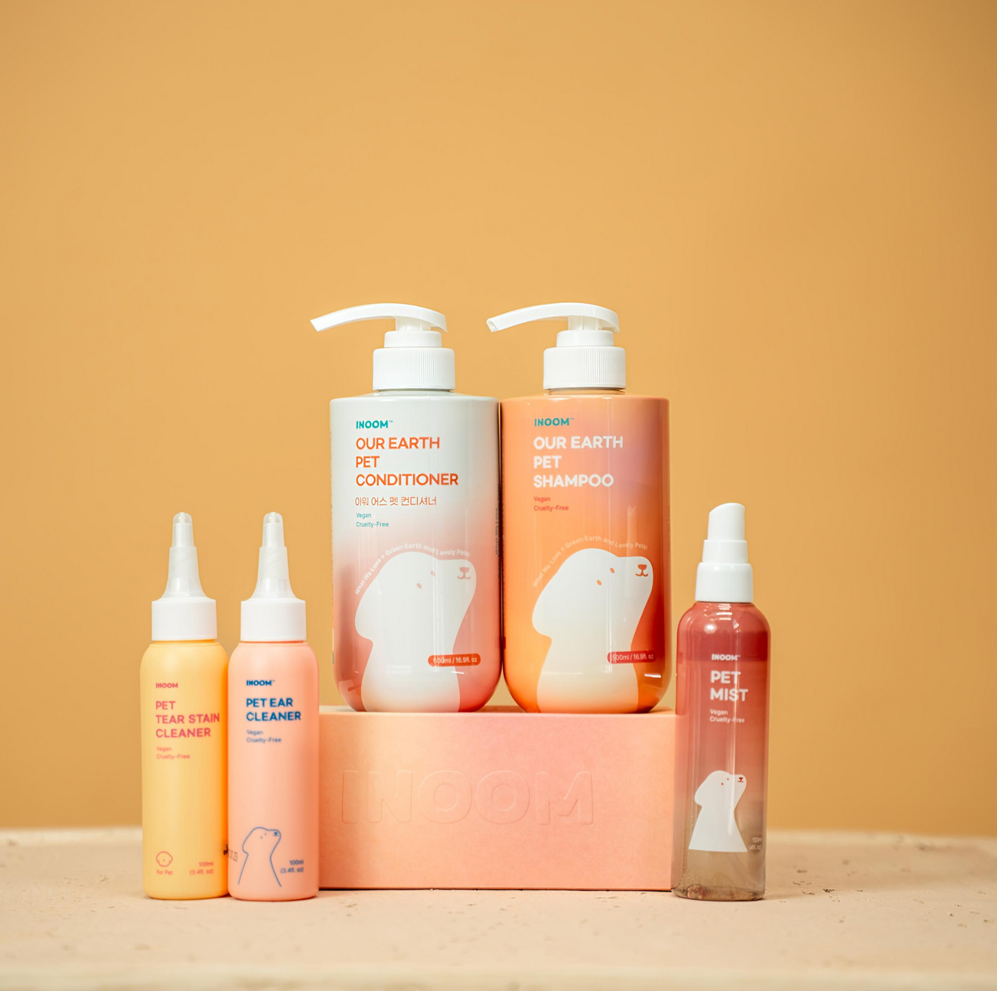 INOOM OUR EARTH Plant-Based Pet Shampoo & Conditioner - Vegan, Cruelty-Free - {{product.type}} - PawPawUp