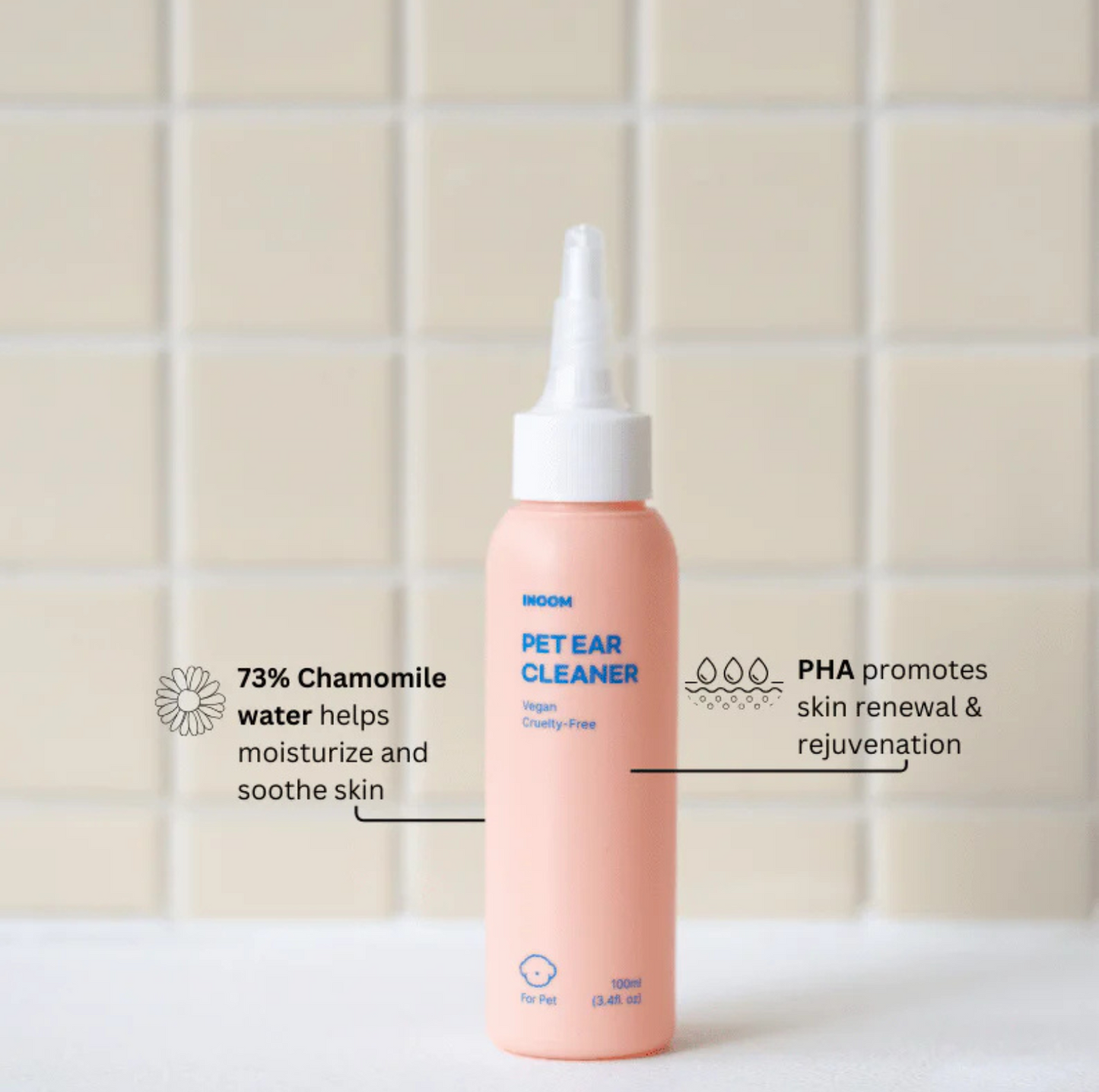 INOOM Pet Ear Cleaner - Vegan, Cruelty-Free - {{product.type}} - PawPawUp