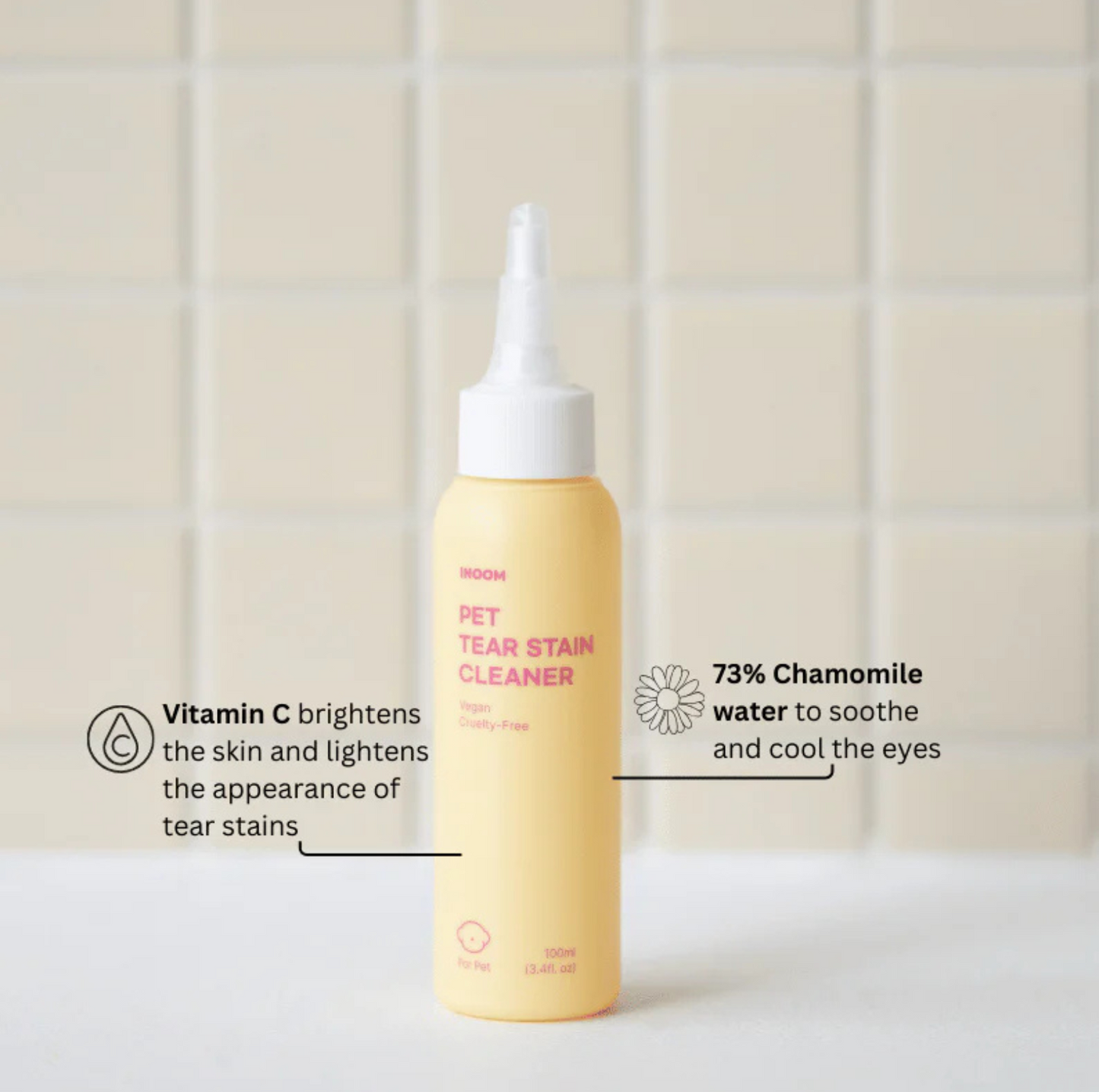 INOOM Pet Tear Stain Cleaner - Vegan, Cruelty-Free - {{product.type}} - PawPawUp