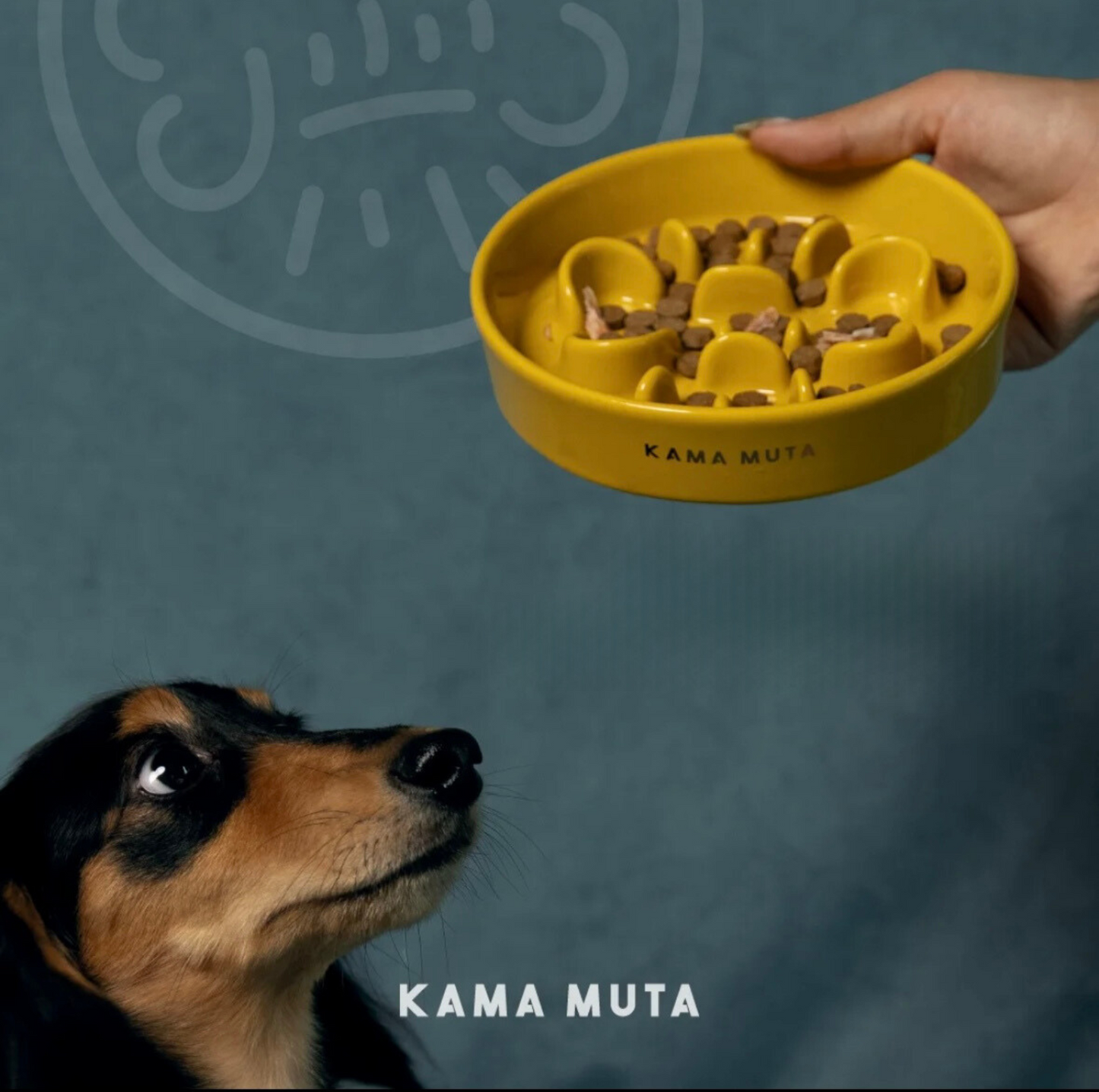 KAMA MUTA Ceramic Slow Feeder Bowl - {{product.type}} - PawPawUp