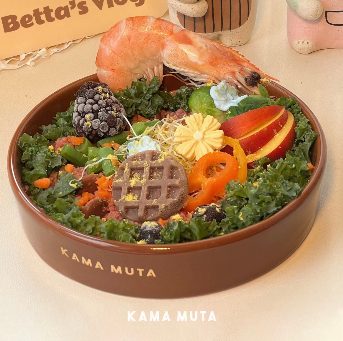KAMA MUTA Ceramic Slow Feeder Bowl - {{product.type}} - PawPawUp