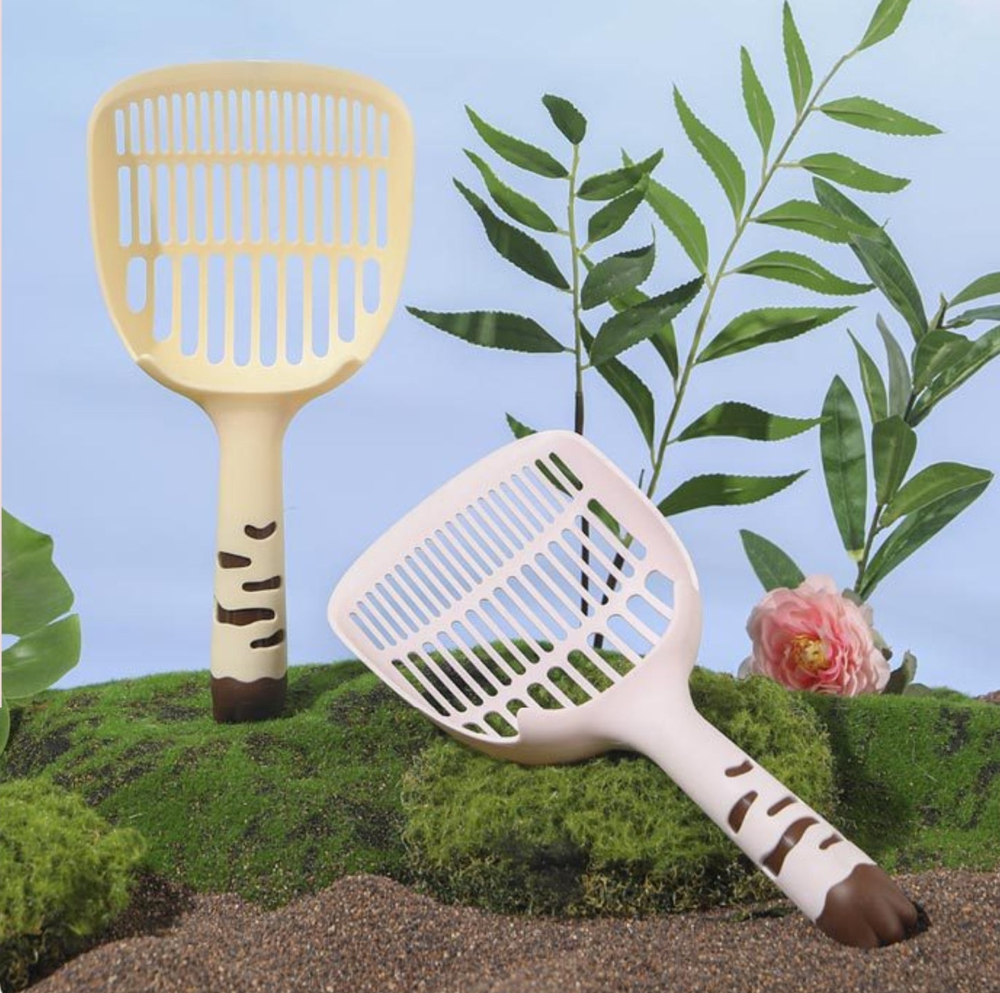 Large Long-Handled Cat Litter Scoop with Multi-Size Mesh - {{product.type}} - PawPawUp