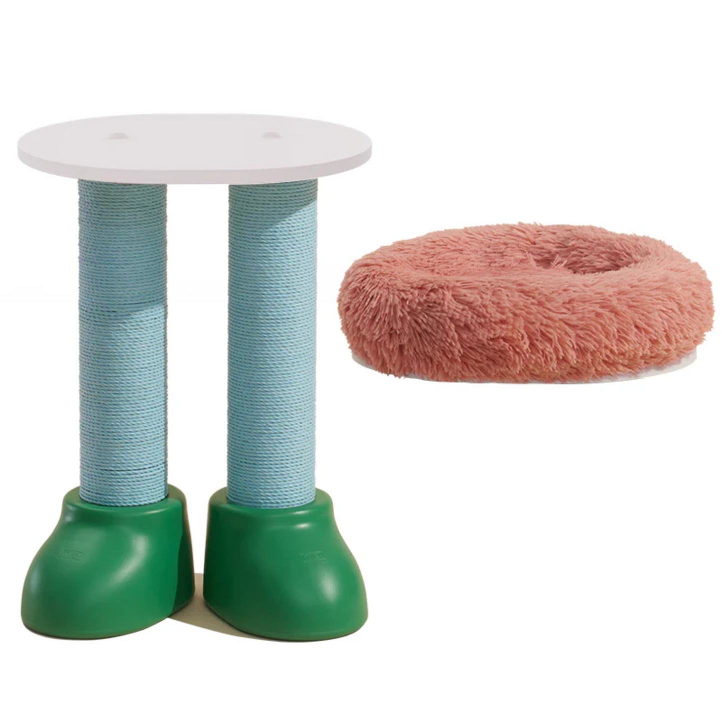 MAKESURE 3-in-1 Cat Scratcher, Bed, and Side Table - Stylish Feline Furniture - {{product.type}} - PawPawUp