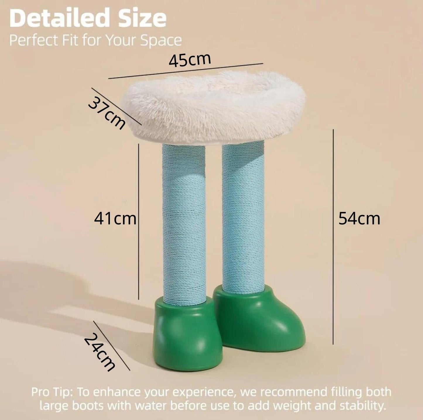 MAKESURE 3-in-1 Cat Scratcher, Bed, and Side Table - Stylish Feline Furniture - {{product.type}} - PawPawUp