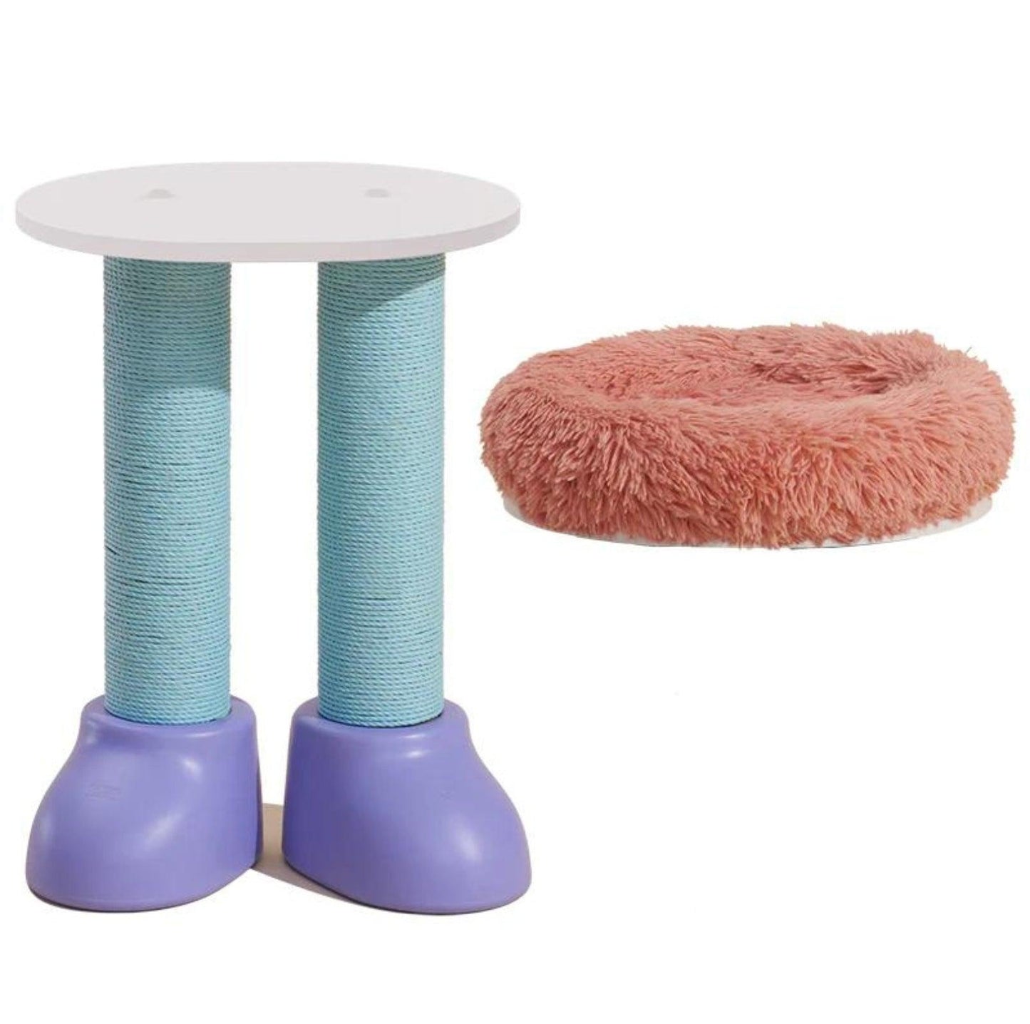 MAKESURE 3-in-1 Cat Scratcher, Bed, and Side Table - Stylish Feline Furniture - {{product.type}} - PawPawUp