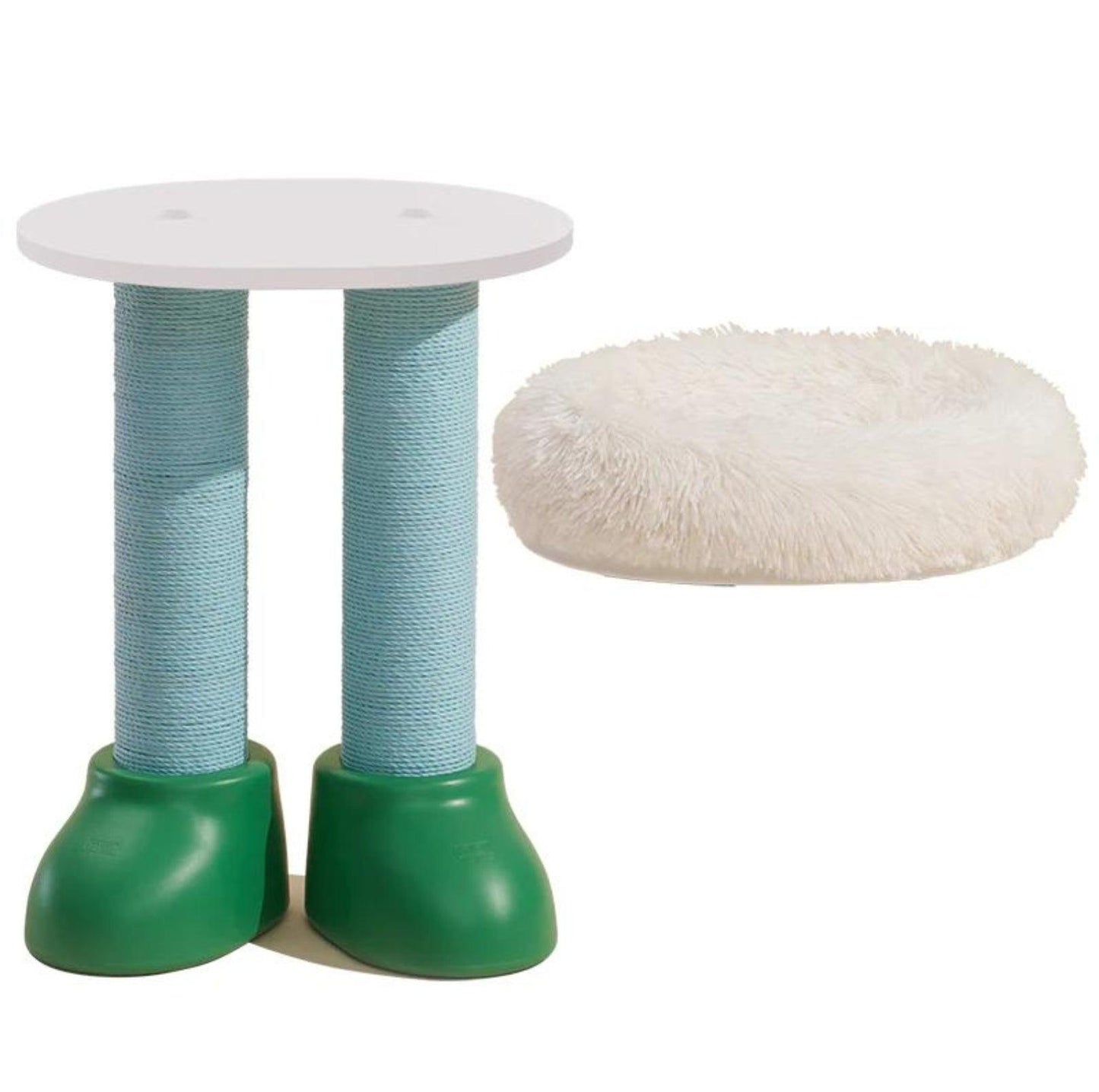 MAKESURE 3-in-1 Cat Scratcher, Bed, and Side Table - Stylish Feline Furniture - {{product.type}} - PawPawUp