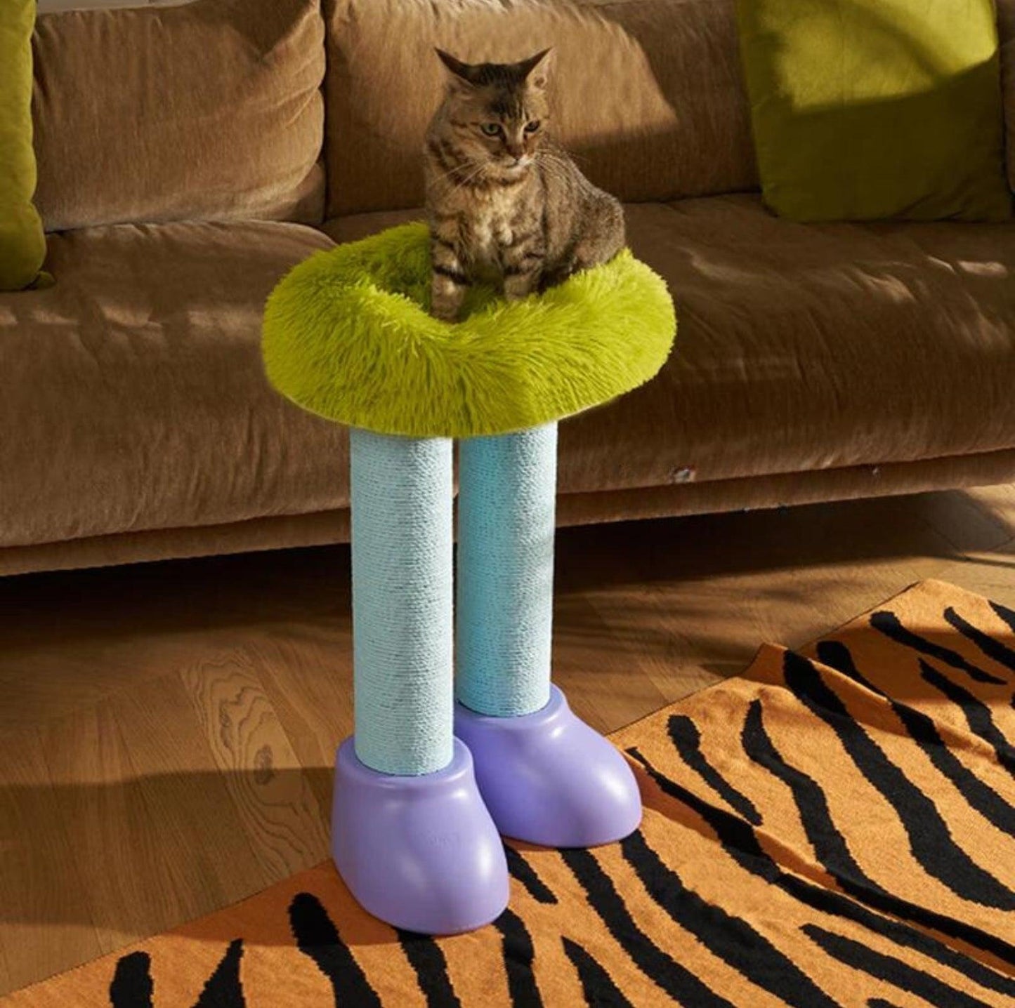 MAKESURE 3-in-1 Cat Scratcher, Bed, and Side Table - Stylish Feline Furniture - {{product.type}} - PawPawUp