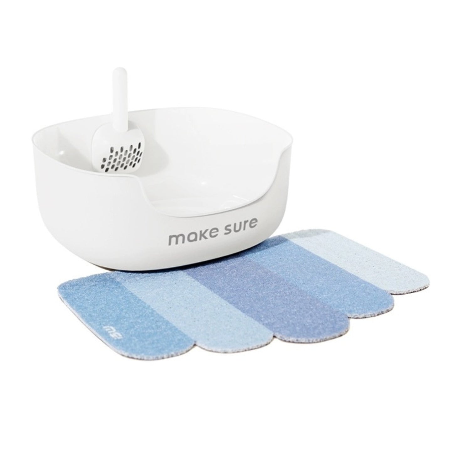 Makesure Open Cat Litter Tray Cat Litter Box (Litter mat included) - {{product.type}} - PawPawUp