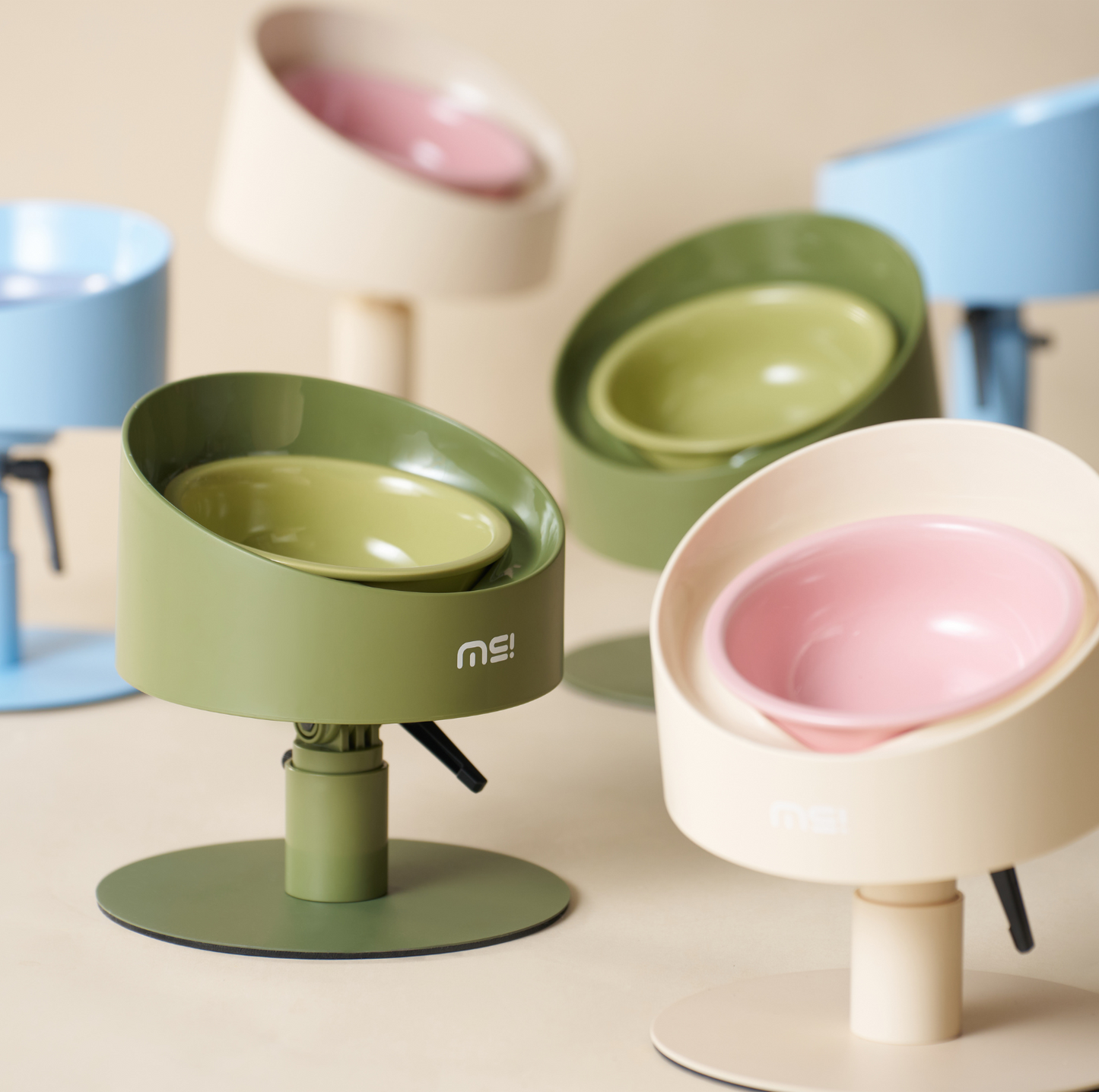 Makesure Sunflower Adjustable Pet Food Bowl - {{product.type}} - PawPawUp