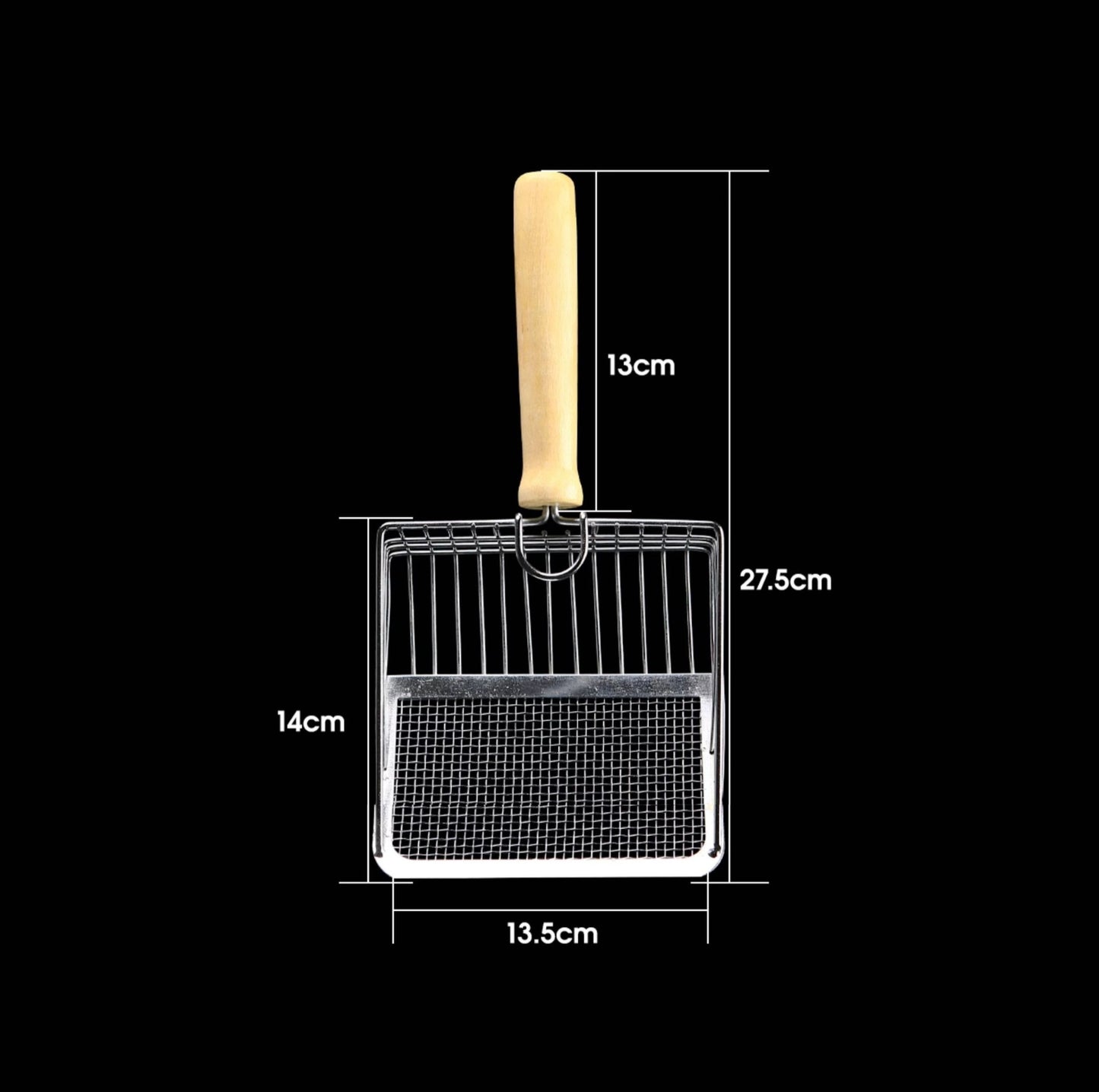 Metal Cat Litter Scoop with Extended Handle - Perfect for PawPuff Ultra Clumping Litter - {{product.type}} - PawPawUp