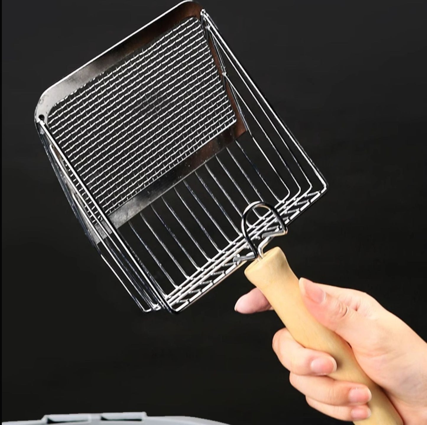 Metal Cat Litter Scoop with Extended Handle - Perfect for PawPuff Ultra Clumping Litter - {{product.type}} - PawPawUp