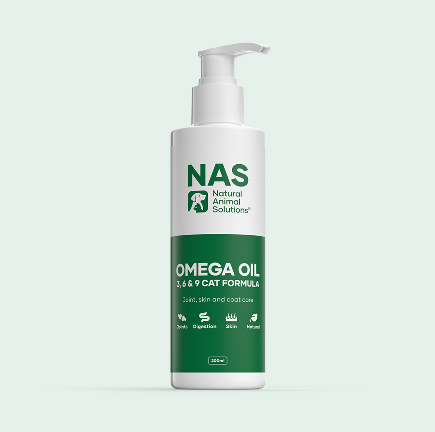 NAS 3,6,9 Omega Bespoke formulation Cat Oil-200ml - {{product.type}} - PawPawUp