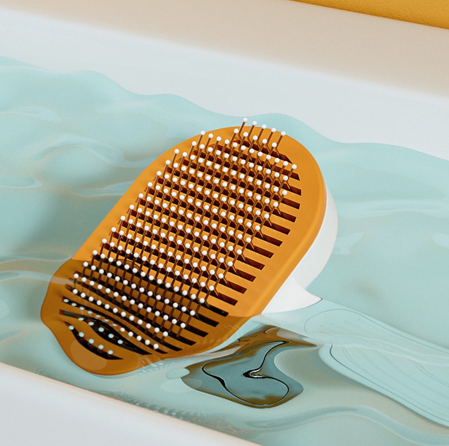 One-Click Self-Cleaning Pet Brush – Angled Design for Easy Grooming - {{product.type}} - PawPawUp