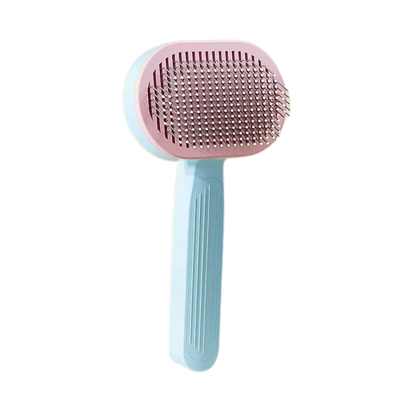 One-Click Self-Cleaning Pet Brush – Angled Design for Easy Grooming - {{product.type}} - PawPawUp