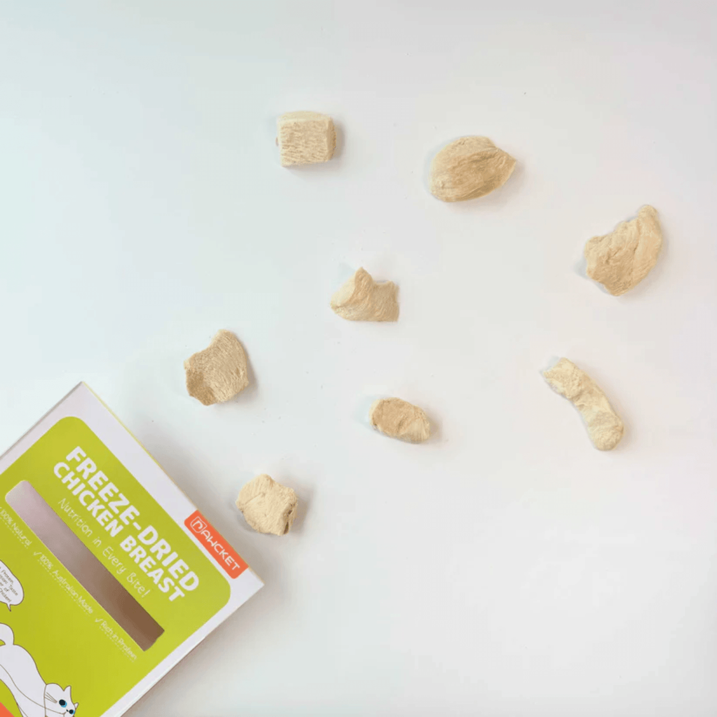 Pawcket Freeze-Dried Free Range Raw Chicken Breast Treat - {{product.type}} - PawPawUp