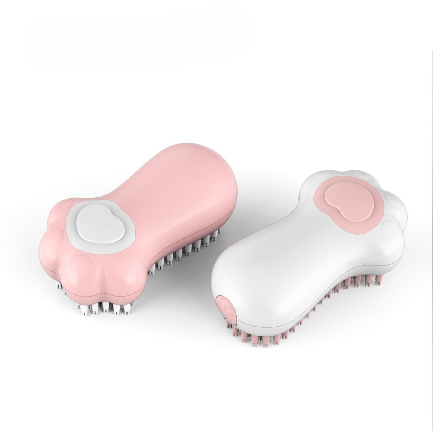 Pet Bath & Massage Brush - Soft Bristle Grooming Tool with Soap Dispenser - {{product.type}} - PawPawUp
