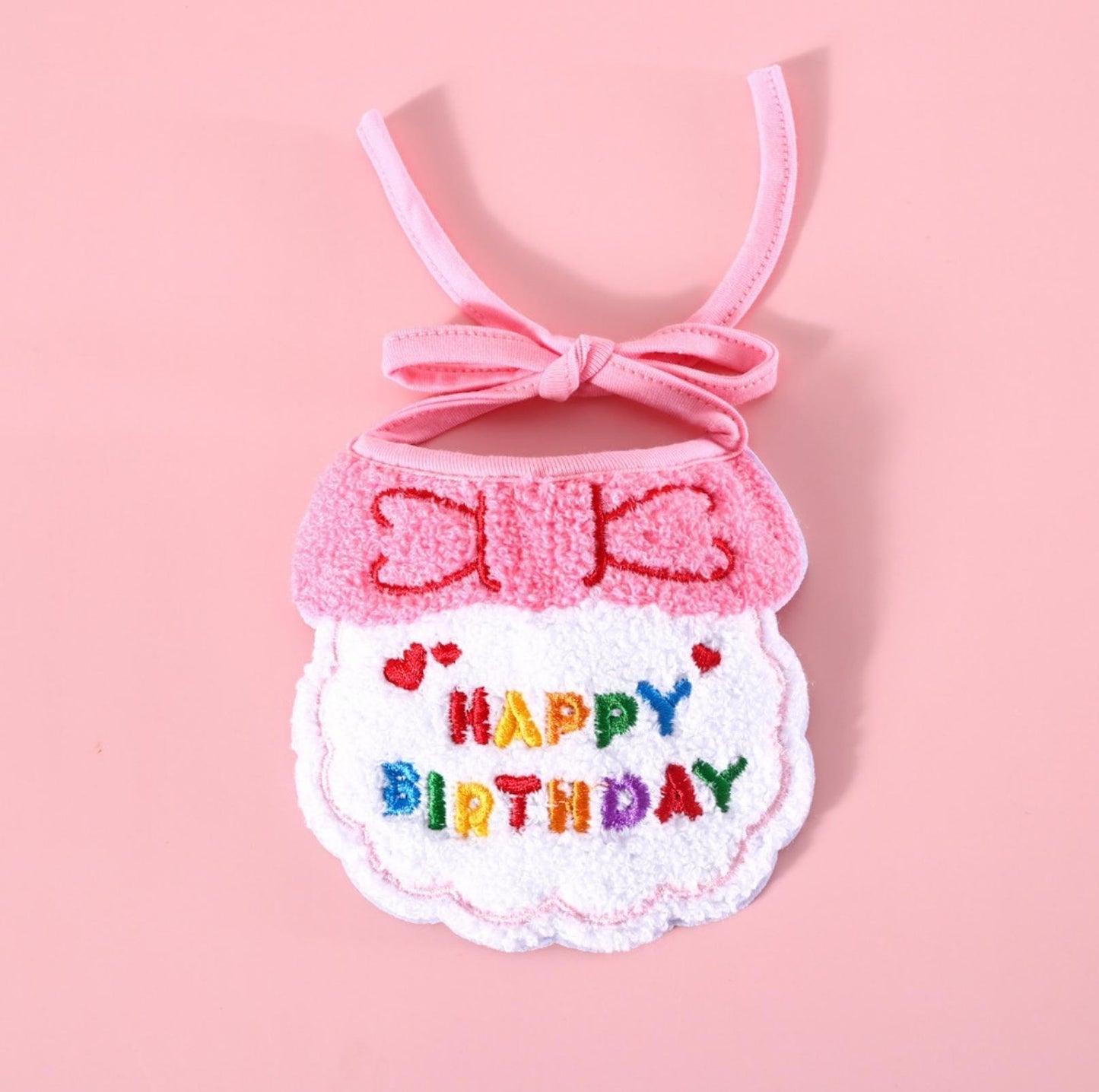 Pet Birthday Ensemble - Embroidered Accessory with Bowtie - {{product.type}} - PawPawUp