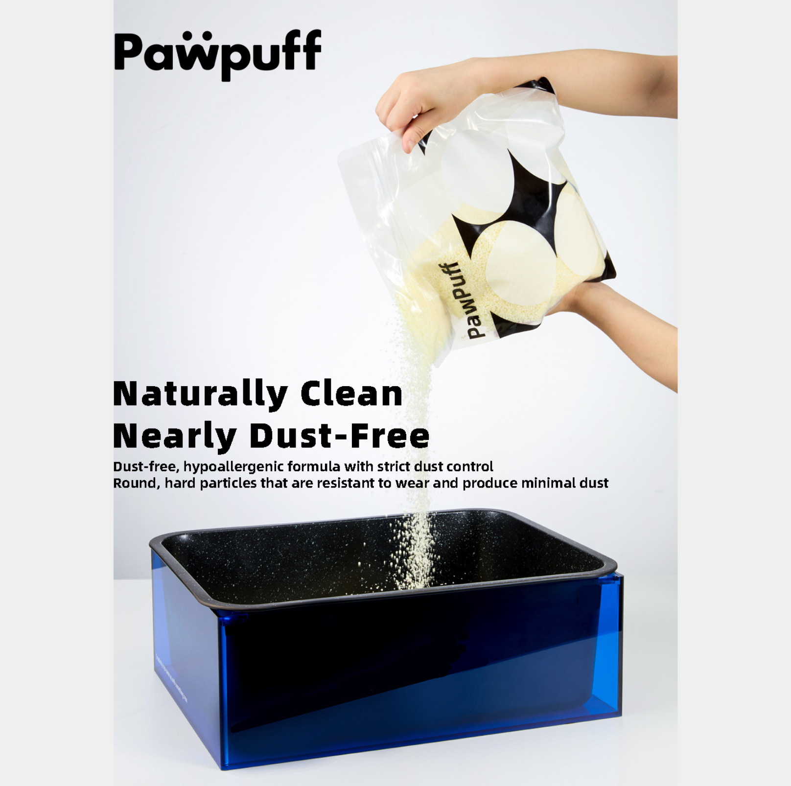 Pet Show PawPuff 100% Natural Plant-Based Cat Litter - Corn & Cassava, 5kg - {{product.type}} - PawPawUp