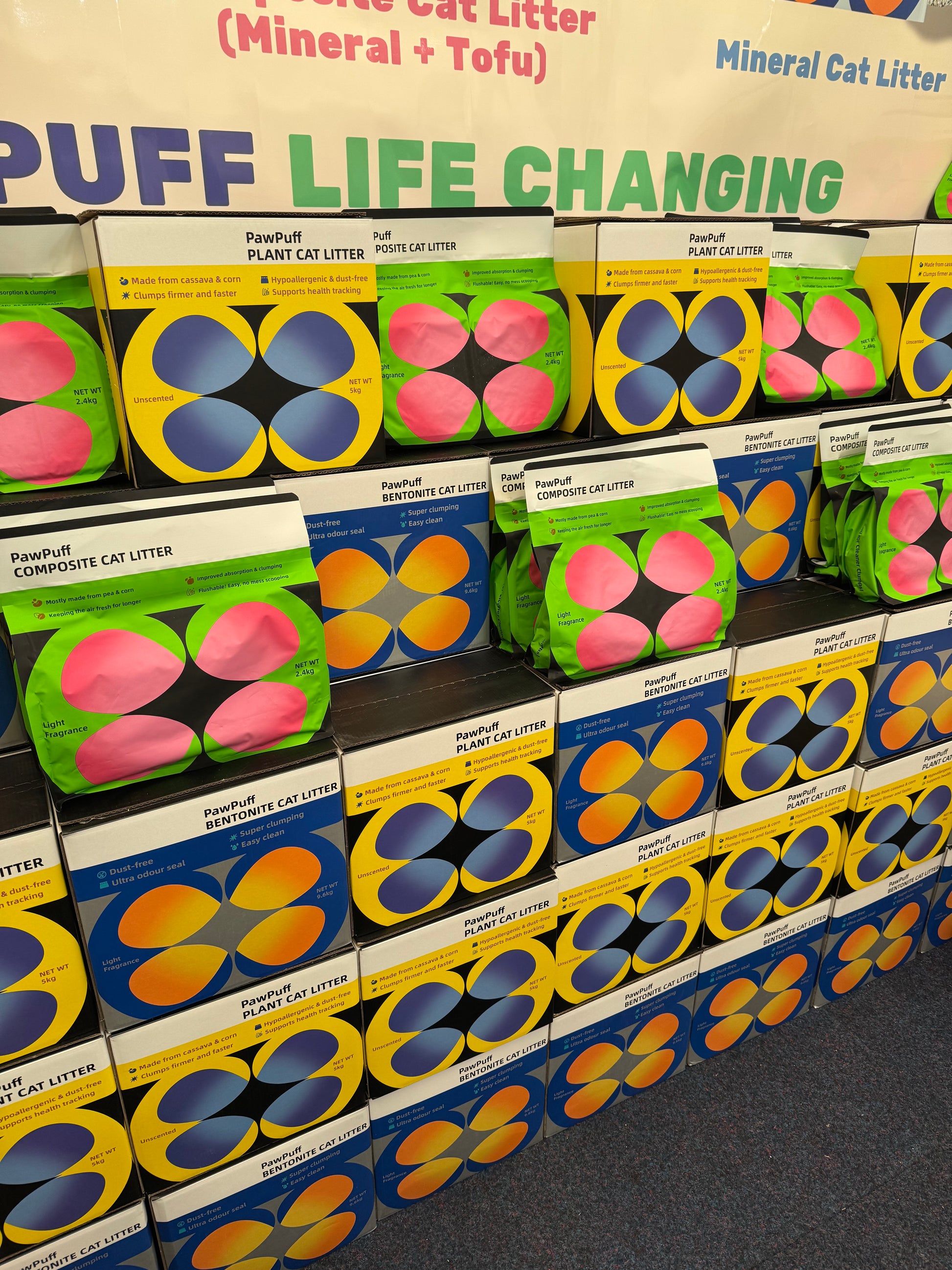 Pet Show PawPuff 100% Natural Plant-Based Cat Litter - Corn & Cassava, 5kg - {{product.type}} - PawPawUp