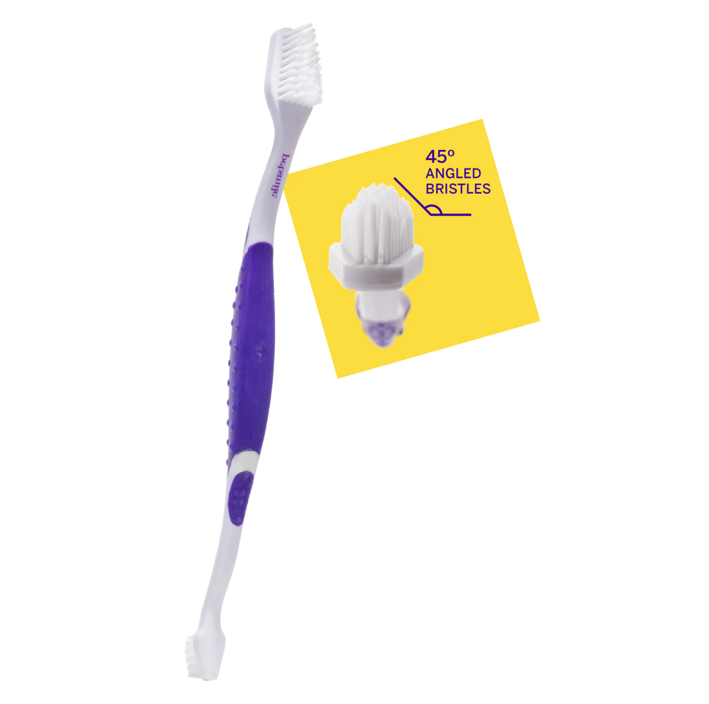 PETSMILE Professional Pet Toothbrush - Patented 45° Dual-Ended Brush Head - {{product.type}} - PawPawUp