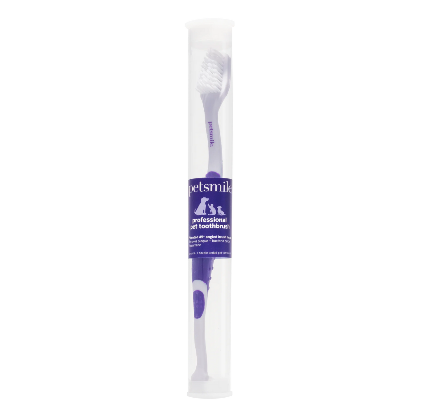 PETSMILE Professional Pet Toothbrush - Patented 45° Dual-Ended Brush Head - {{product.type}} - PawPawUp