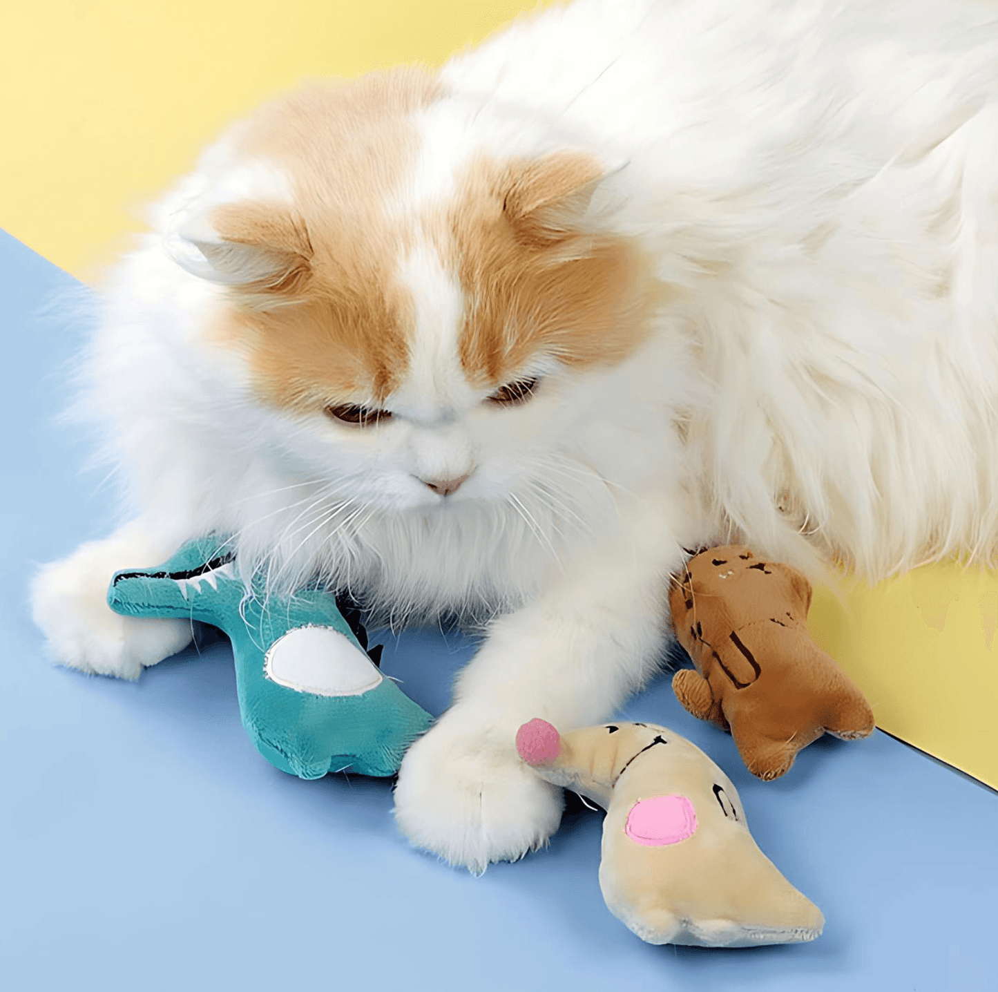 Plush Small Cat Toy with Catnip - {{product.type}} - PawPawUp