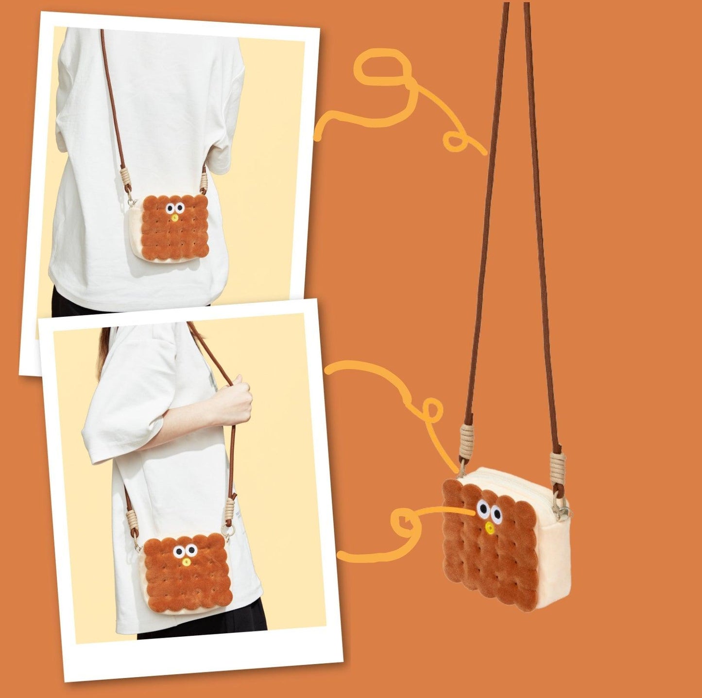 PurLab Biscuit-Shaped Pet and Owner Crossbody Bag-Accessory - {{product.type}} - PawPawUp