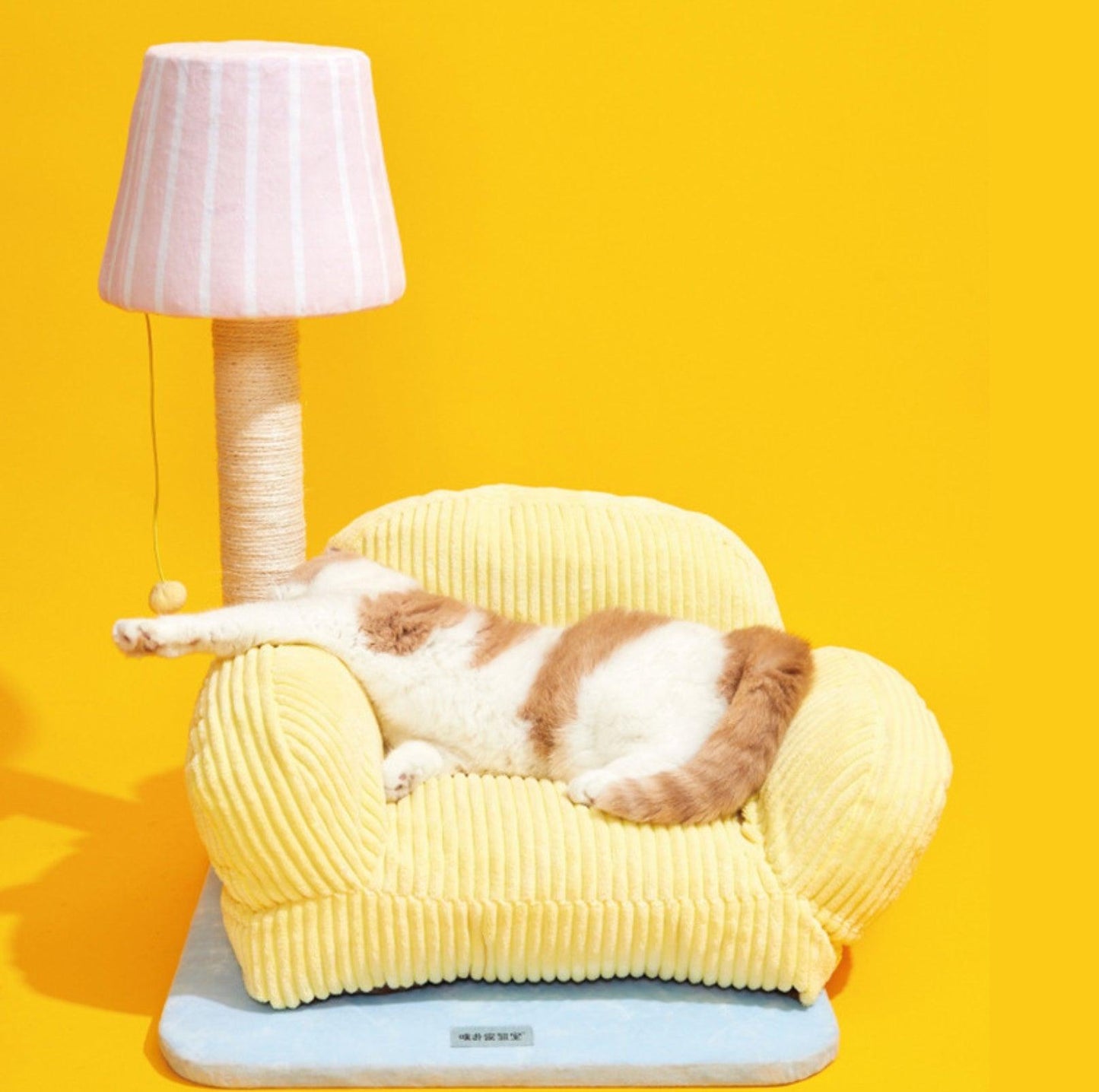 PurLab Multifunctional Cat Lounge - Cozy Sofa Style Cat Bed & Scratch Post - {{product.type}} - PawPawUp