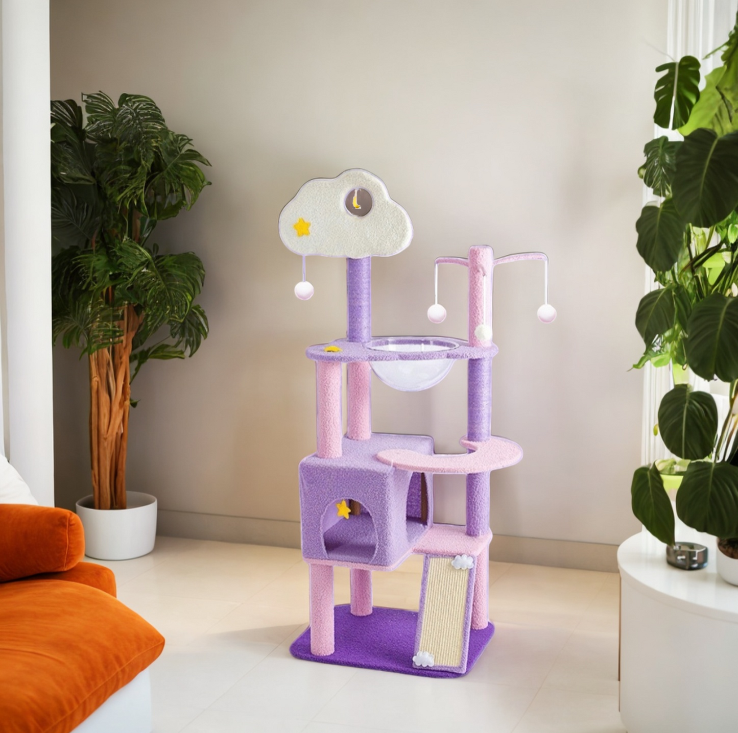 Purple Sky Adventure Cat Tree - {{product.type}} - PawPawUp