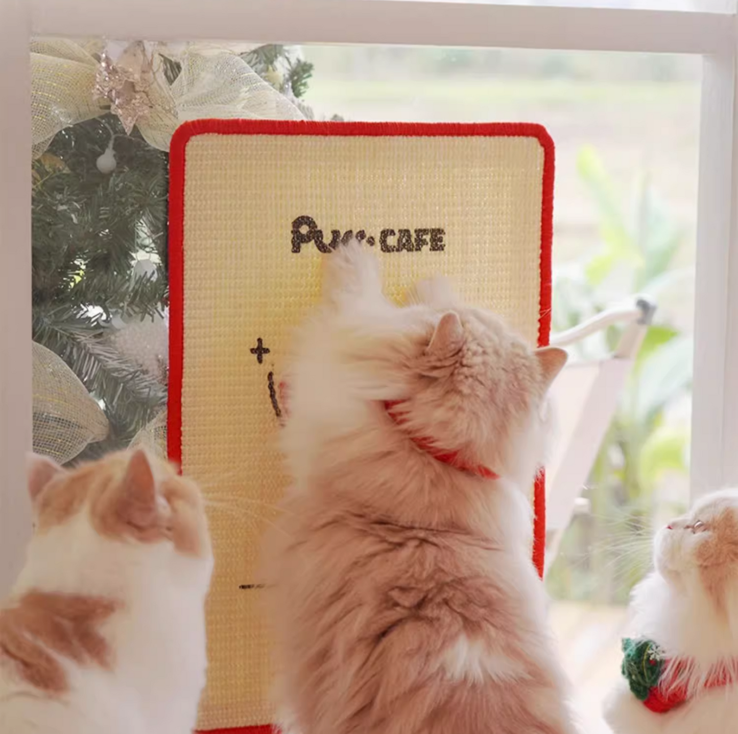 Purr Café Wall-Mount Sisal Cat Scratcher - {{product.type}} - PawPawUp