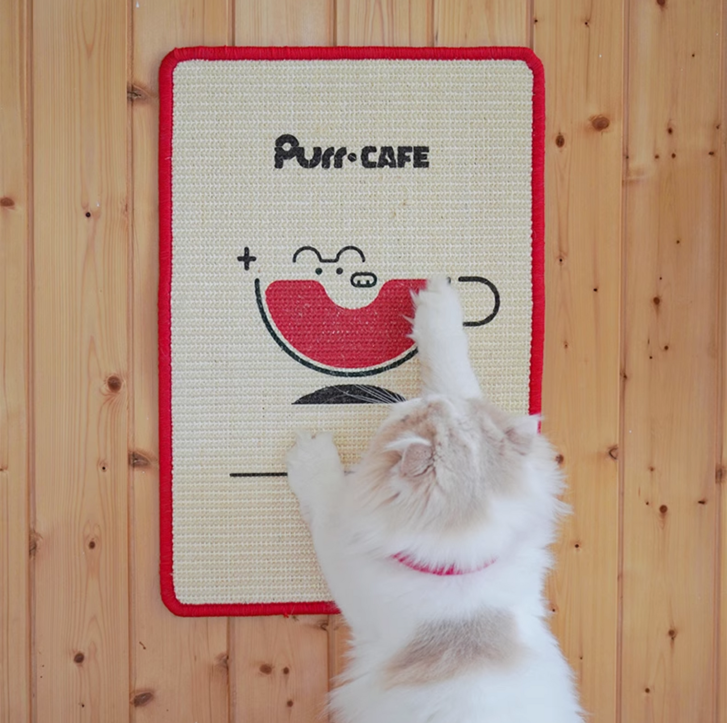 Purr Café Wall-Mount Sisal Cat Scratcher - {{product.type}} - PawPawUp