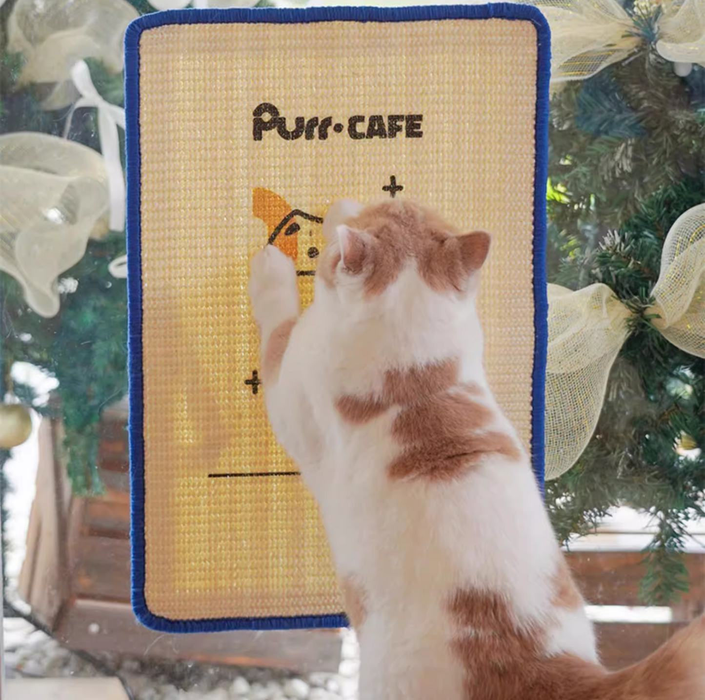 Purr Café Wall-Mount Sisal Cat Scratcher - {{product.type}} - PawPawUp