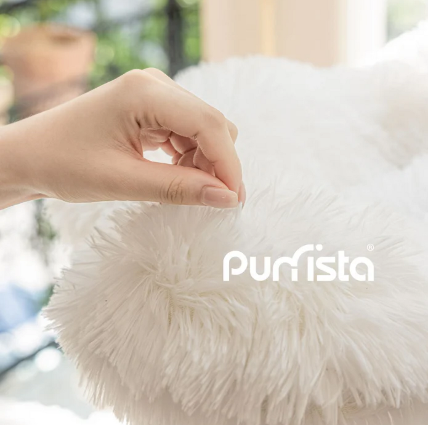 Purrista Mushroom Cat Tree 120cm (Three-Layer) - White - {{product.type}} - PawPawUp