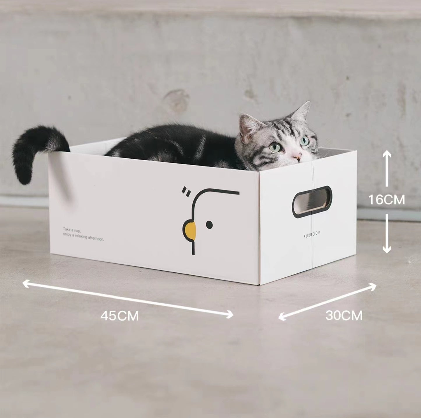 PURROOM Little Chick Series 2 In 1 Cat Scratcher Box - {{product.type}} - PawPawUp