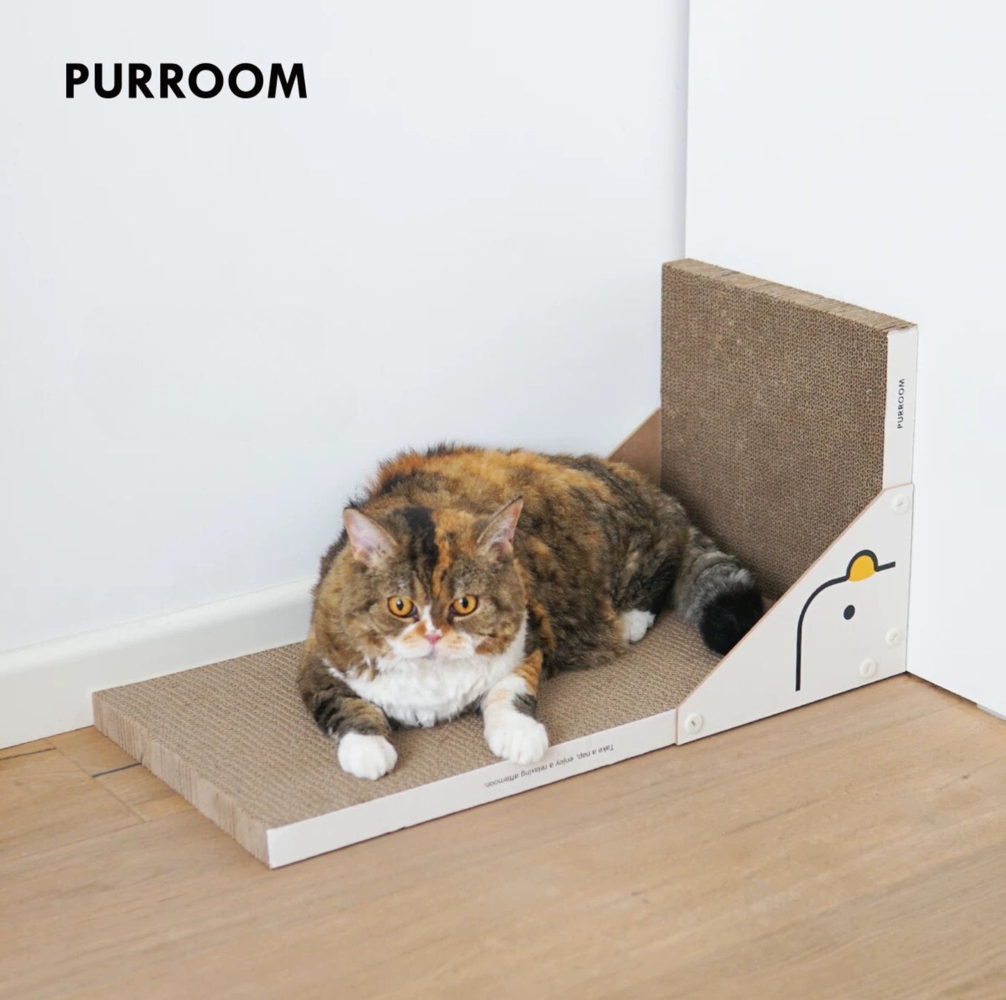 PURROOM Little Chicken Series - Freestanding Large L-Shaped Cat Scratcher - {{product.type}} - PawPawUp