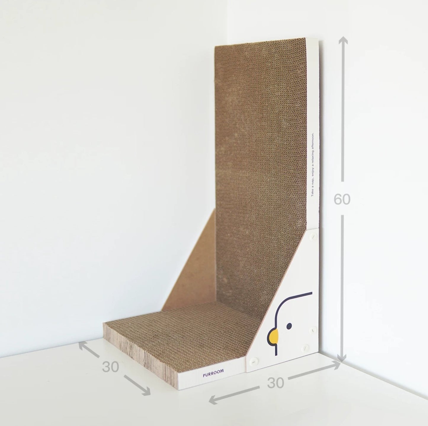 PURROOM Little Chicken Series - Freestanding Large L-Shaped Cat Scratcher - {{product.type}} - PawPawUp