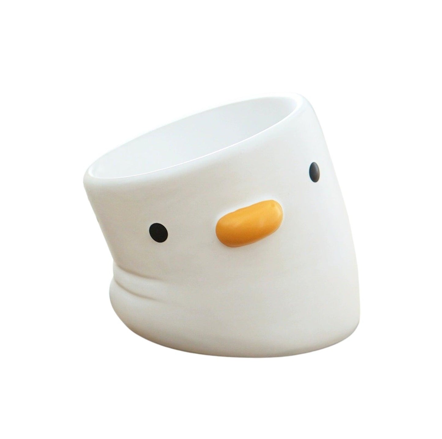 PURROOM Little Chicken Series - Plump Crooked Neck Ceramic Pet Bowl - {{product.type}} - PawPawUp