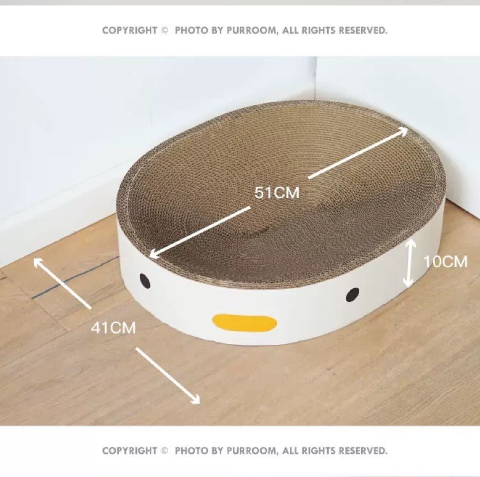 PURROOM Little Chicken Series: Super Large Oval Cat Scratcher - {{product.type}} - PawPawUp