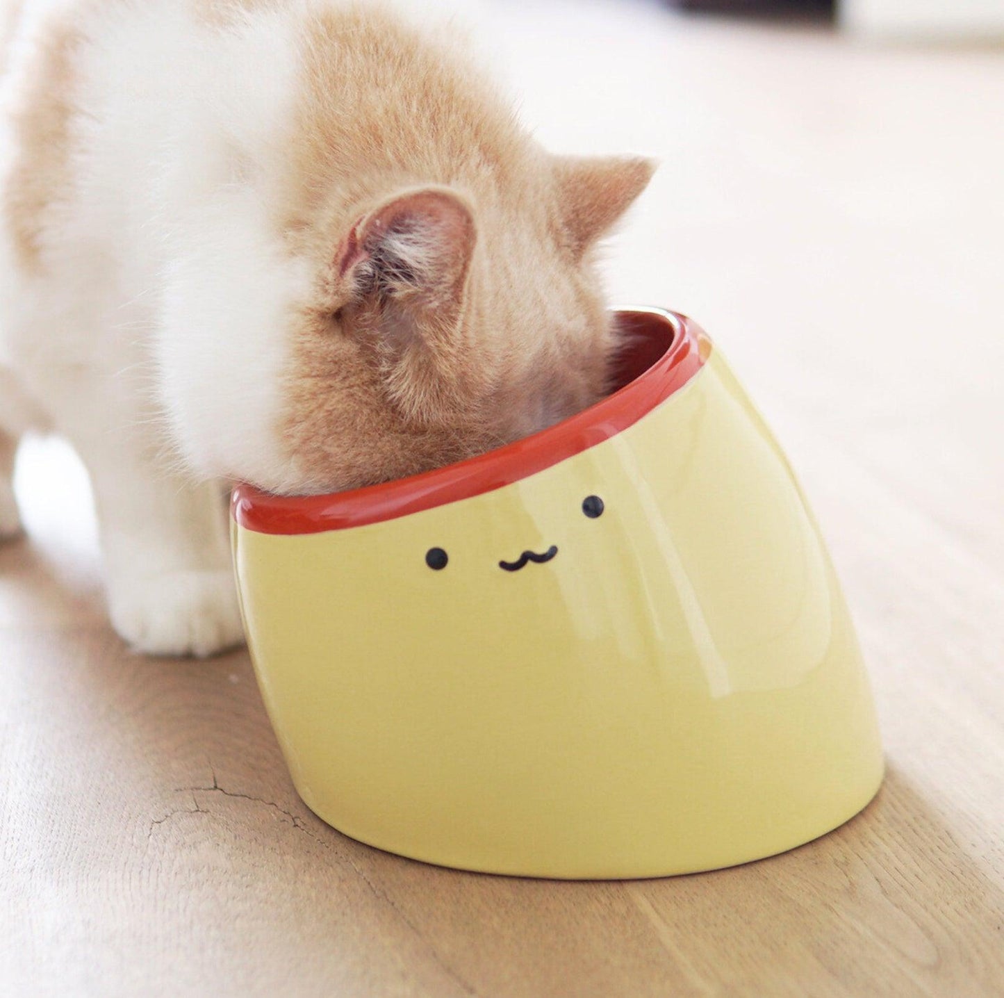 PURROOM Pudding-Shaped Elevated Slanted Bowl - {{product.type}} - PawPawUp